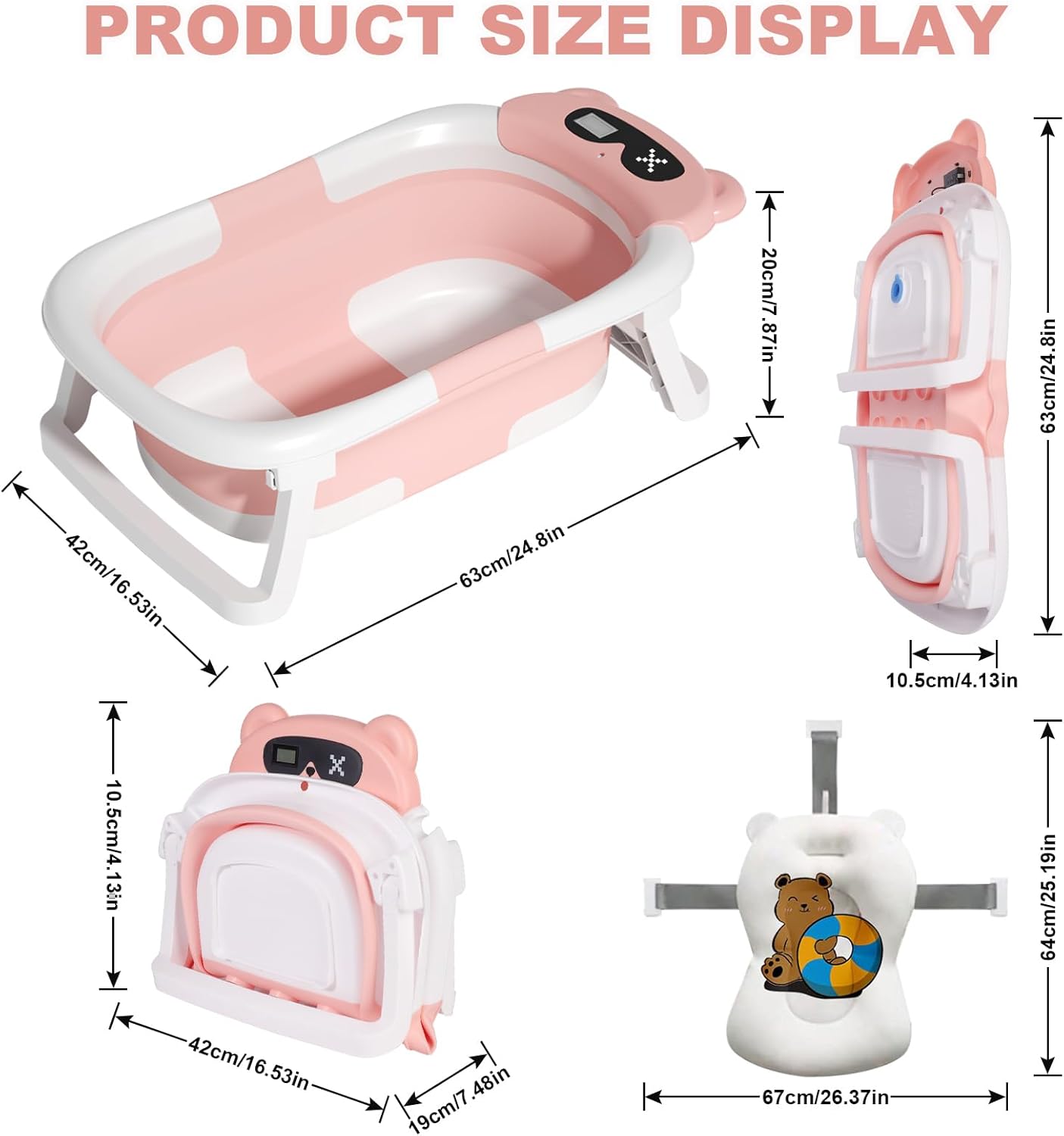 Foldable Baby Bath for Infants to Toddler | Delivery: 2 to 3 business days | Limited stocks available | Hurry before Sold Out