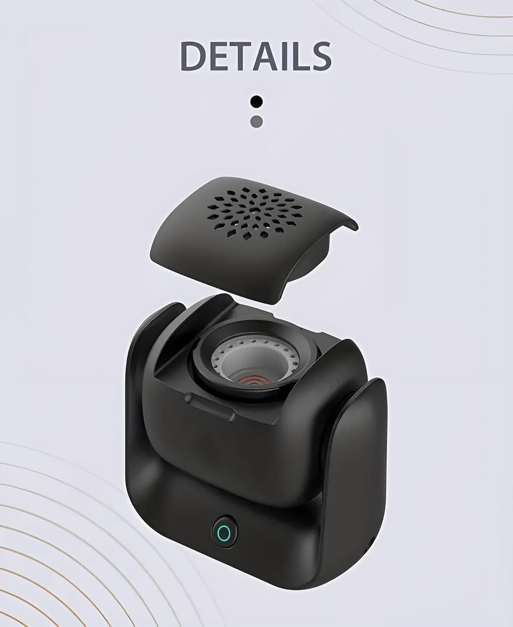 Premium Rotatable Incense Burner, Modern Bakhoor Burner for Home, Office, and Car