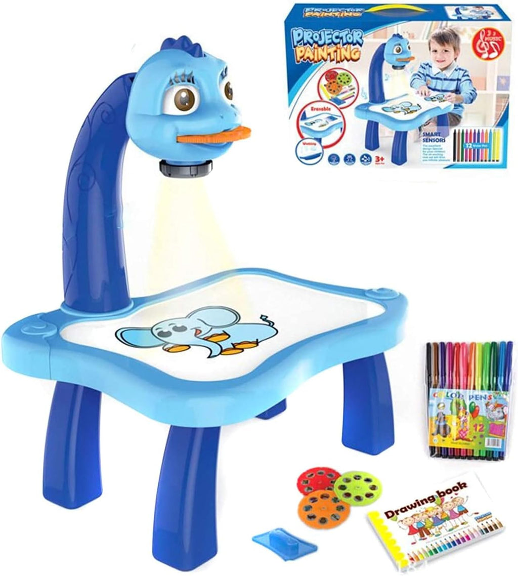 Projector Painting Toy with Light & Music | Child Smart Projector Desk