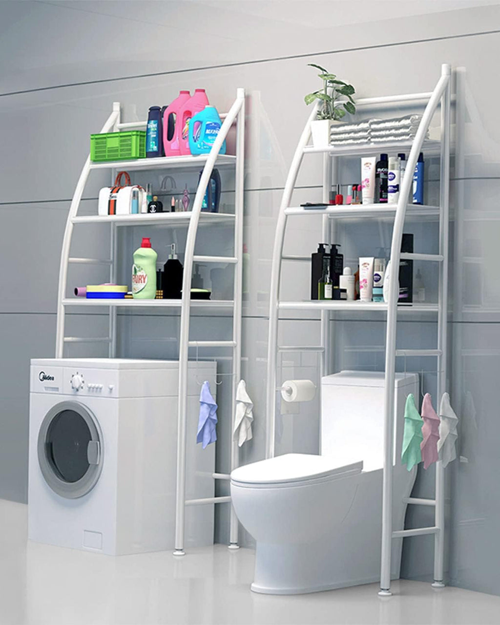 3 Tier Over The Toilet Storage Rack Rust-Free & Sturdy Metal Toilet Rack