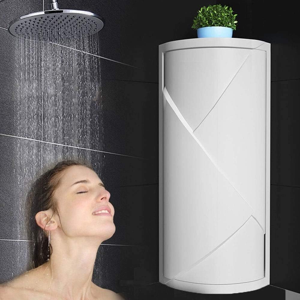 Rotating Corner Shelves,3 Tier Storage Cabinet Towel Holder Rack