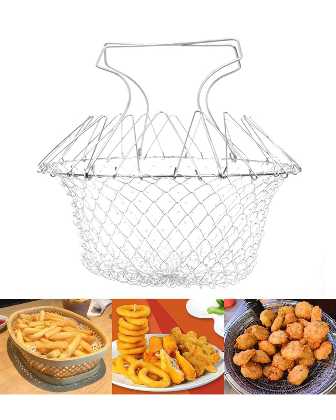 Stainless Steel Chef Fry Basket | Delivery: 2 to 3 business days | Limited stocks available | Hurry before Sold Out