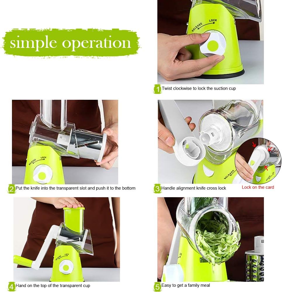 Manual Vegetable Slicer, Drum Rotary Grater | Delivery: 2 to 3 business days | Limited stocks available | Hurry before Sold Out