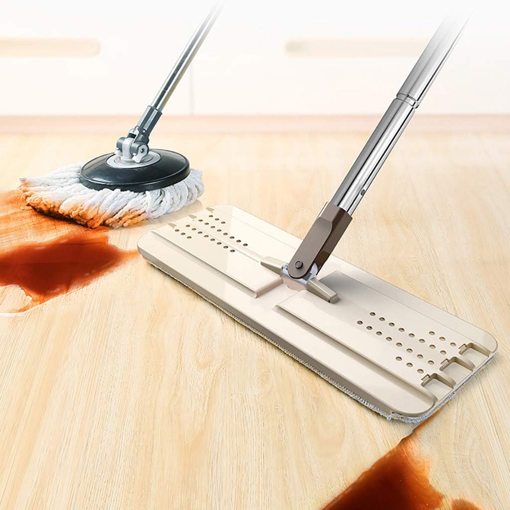 Free Hand Washing Flat Mop | Wooden Floor Mop | Dust Push Mop