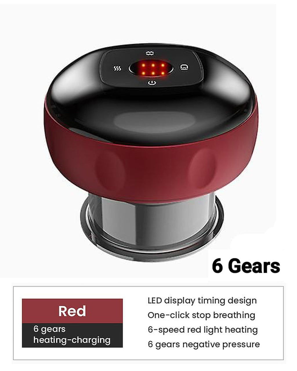 Electric Cupping Therapy Set with 6 Level Temperature and Suction for Back | Delivery: 2 to 3 business days | Limited stocks available | Hurry before Sold Out