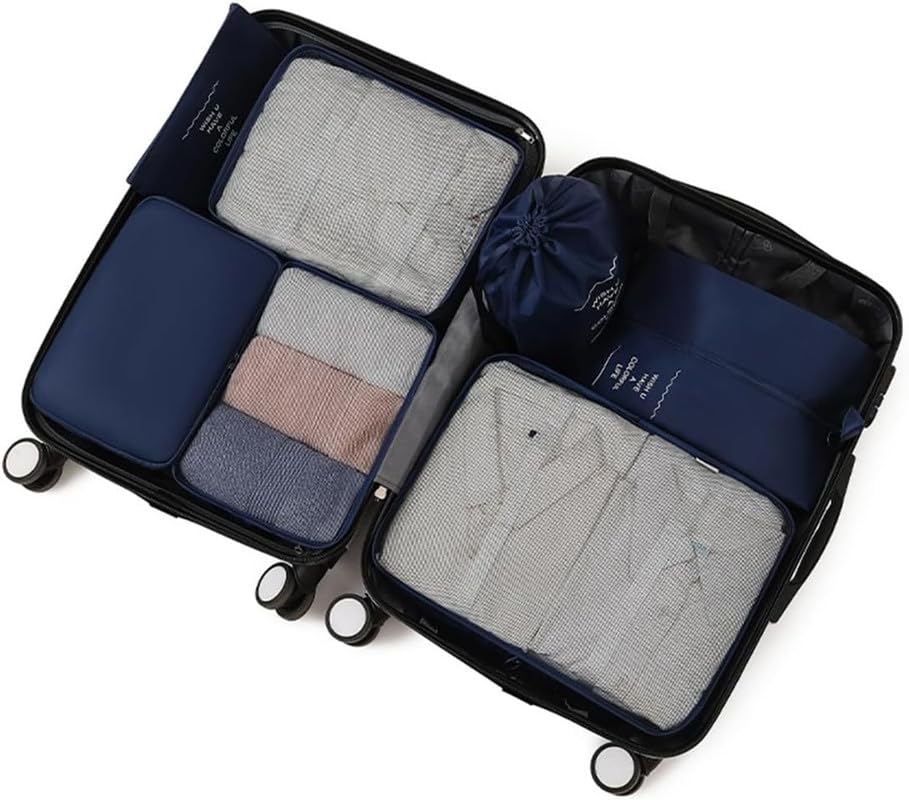 Packing Cubes for Travel - Set of 7 Travel Luggage Organizers | Limited stocks available