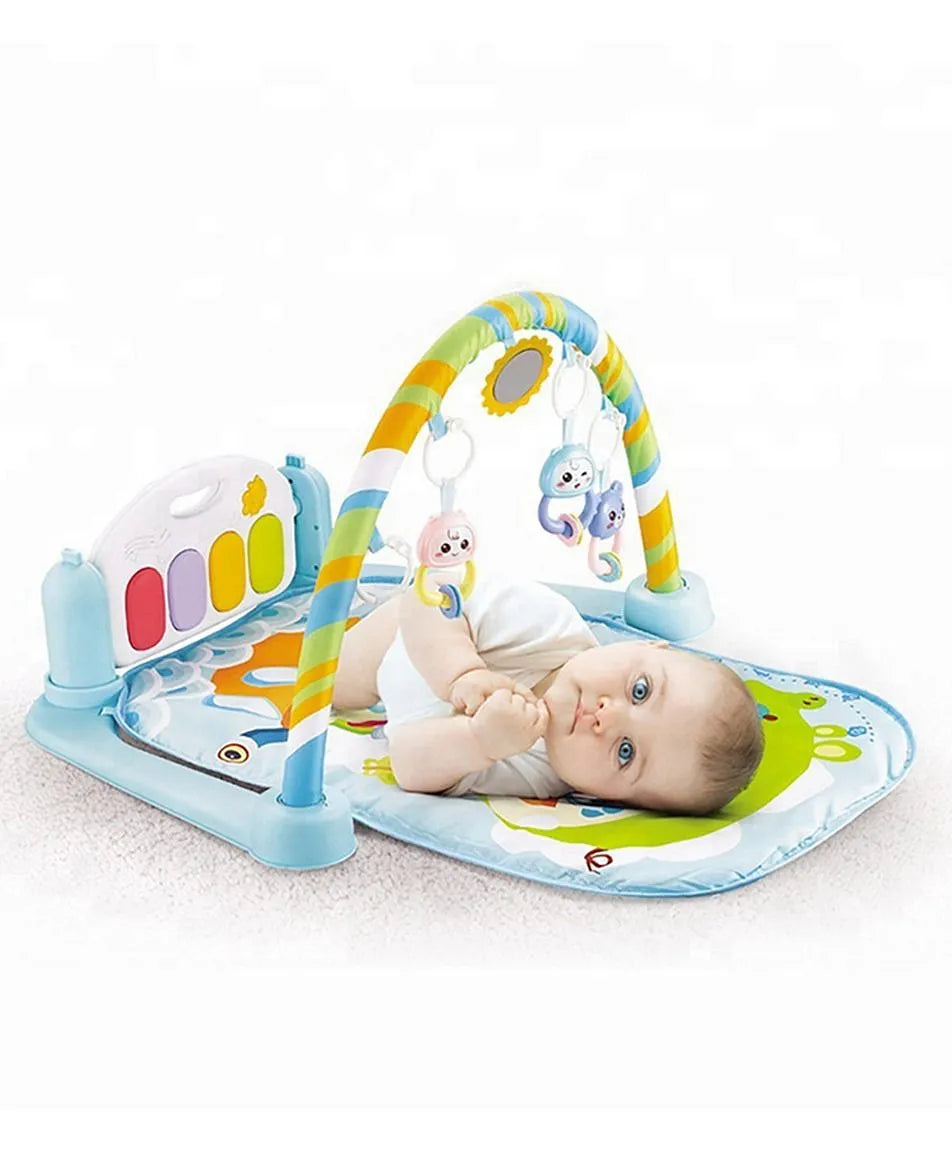 Baby Piano Play Gym with Mat, Musical & Light-Up Keys