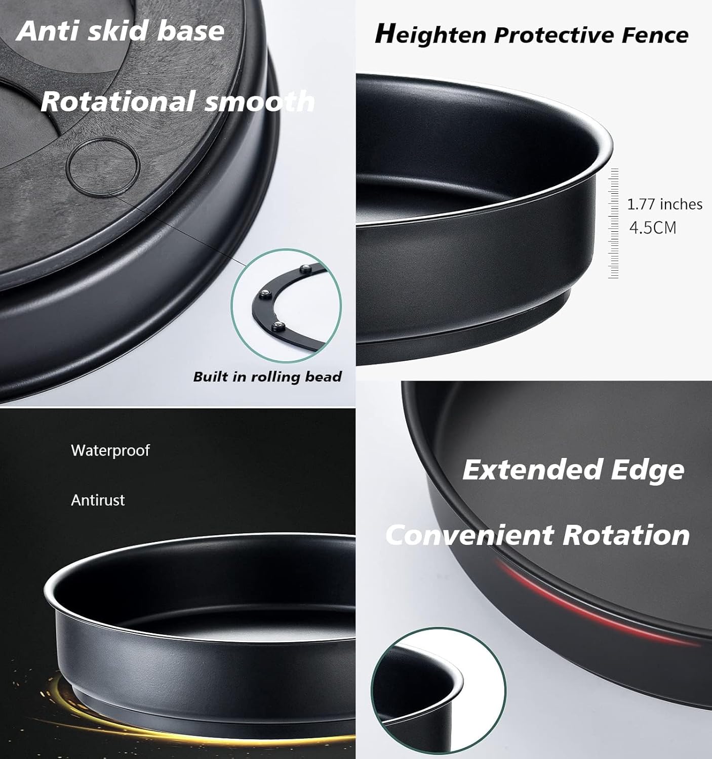 Turntable Plate Small Cabinet Organizer