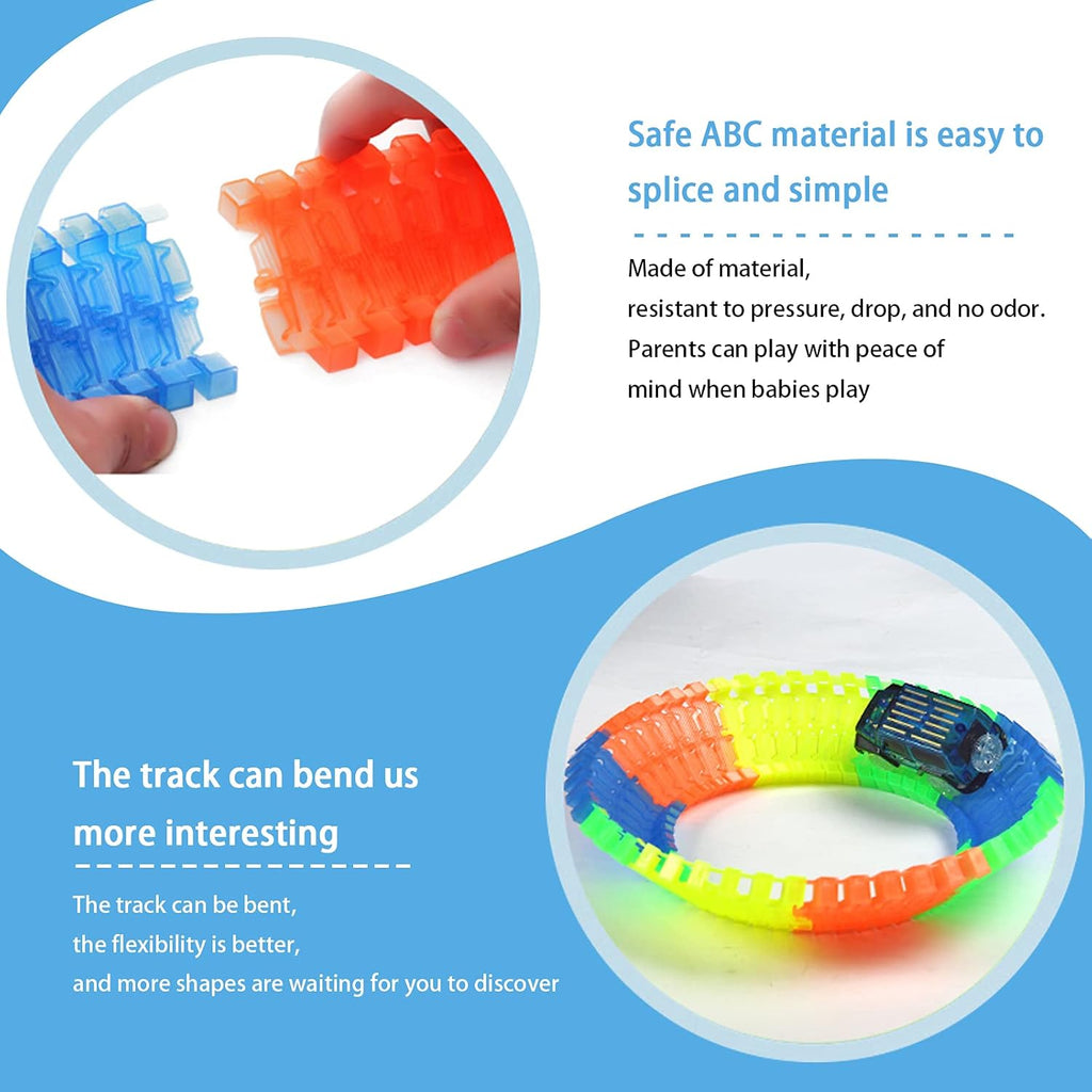 Glow Race Tracks Toy with 2 LED Light Race Cars | Limited stocks available