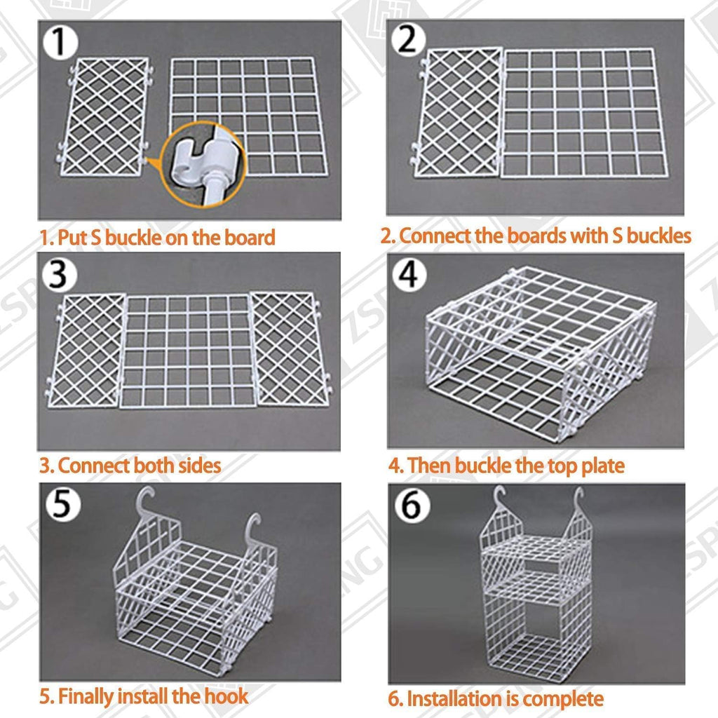 5 Layer Plastic Folding Clothes Storage Racks