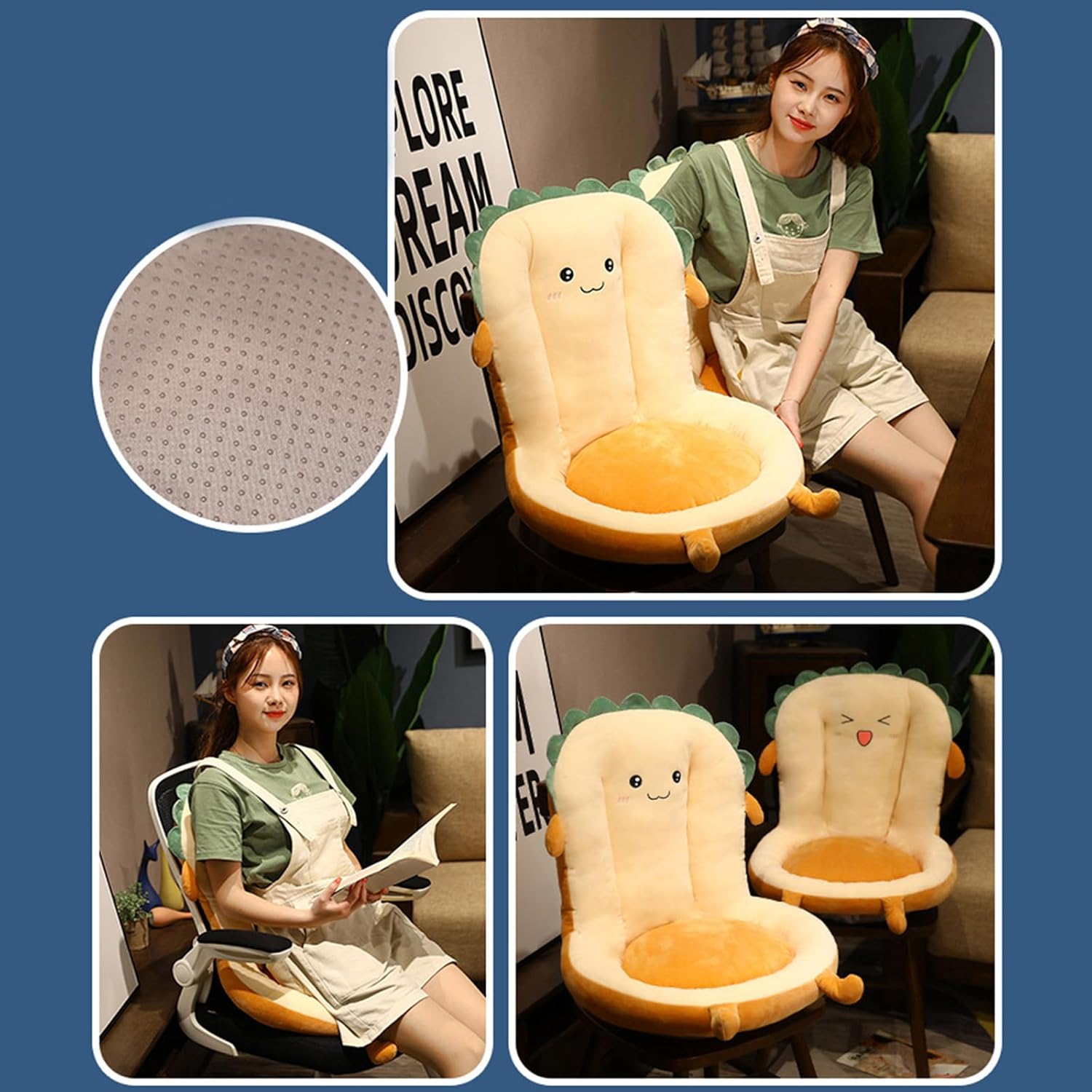 Soft Stuffed Floor Cushion Fun Cartoon Mat | Limited stocks available