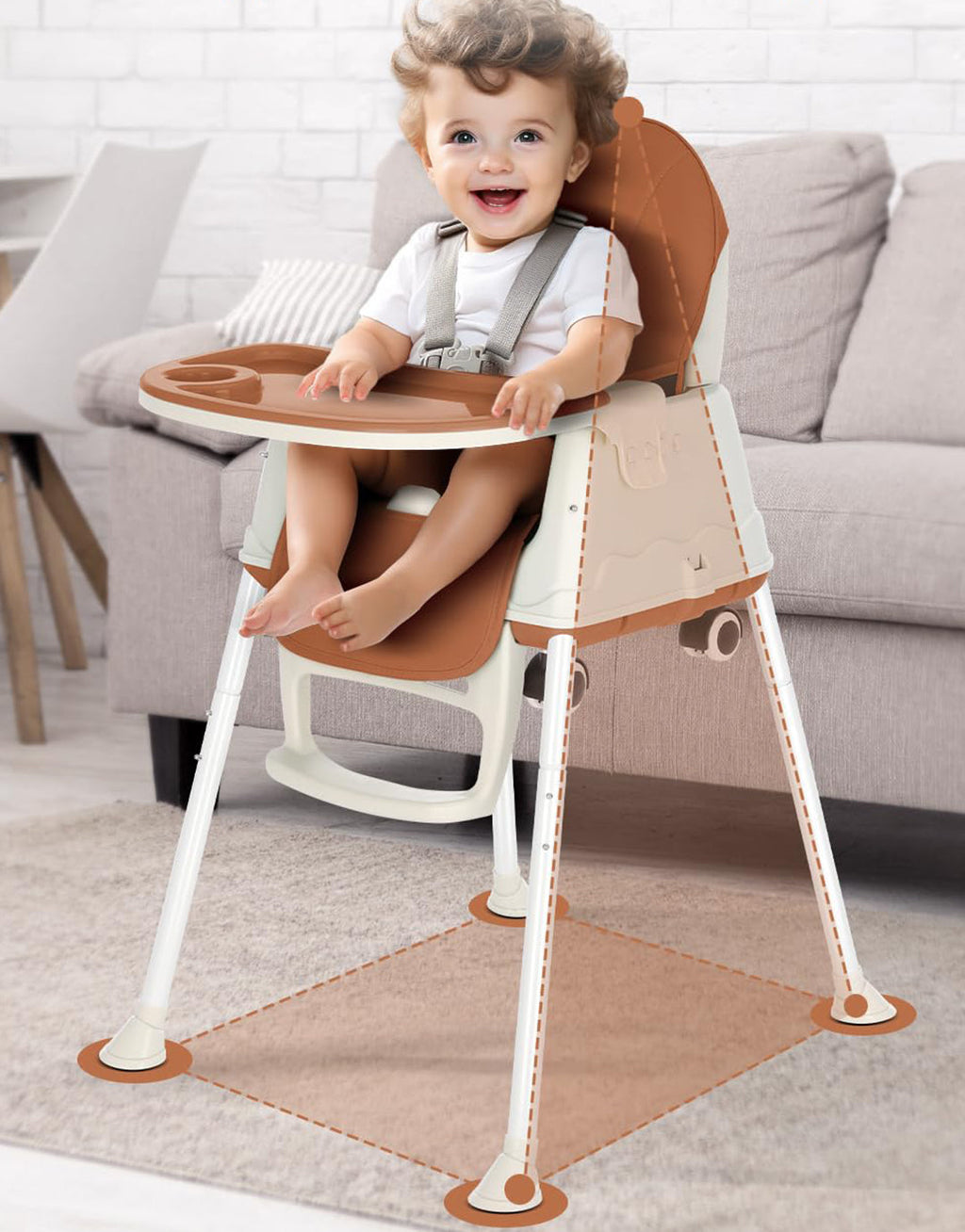 3-in-1 Children's High Chair Dining Chair | Feeding Seat with Tray