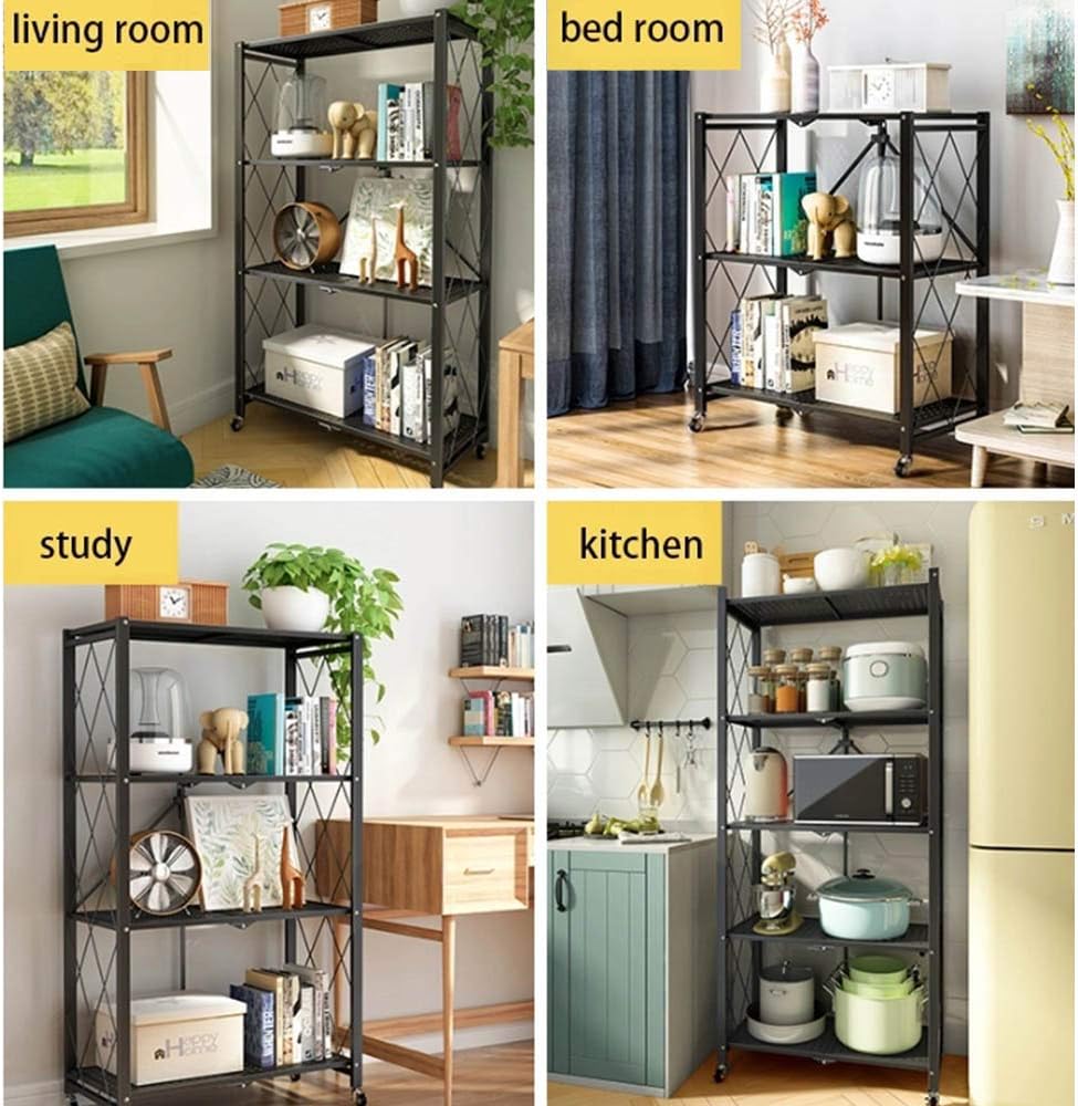In-House 4-Tire Kitchen Microwave Racks Shelving Storage