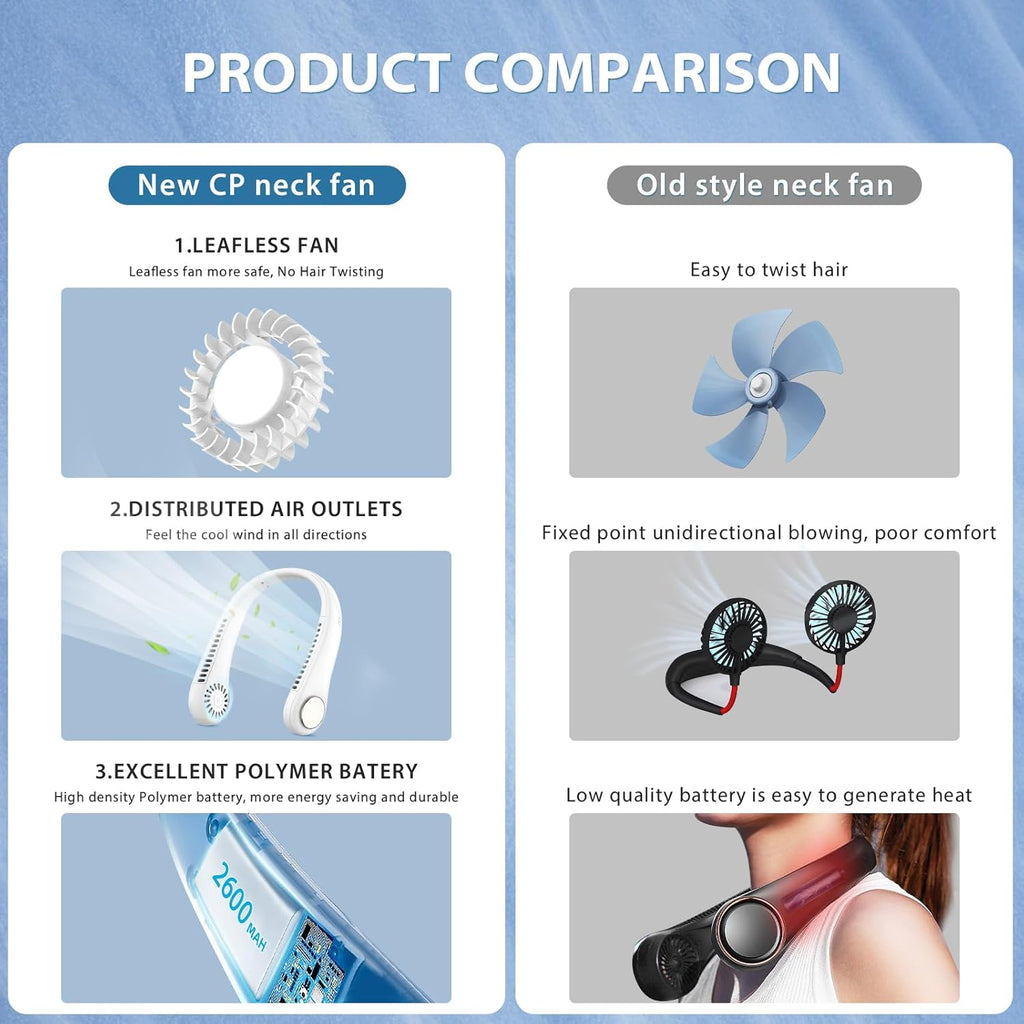 Portable Neck Fan Hands Free Bladeless Mini Fan | Limited stocks available