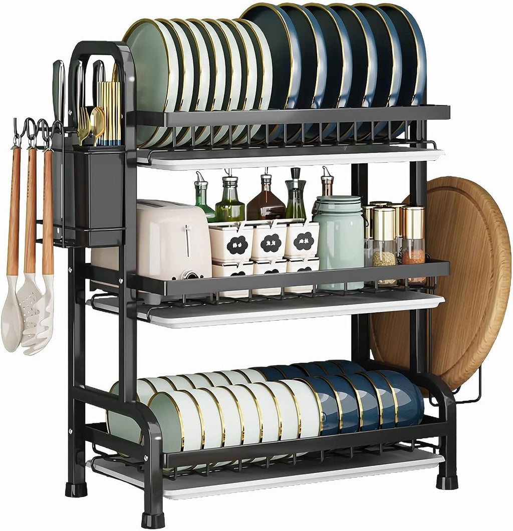 3-Tier Dish Rack for Kitchen Counter