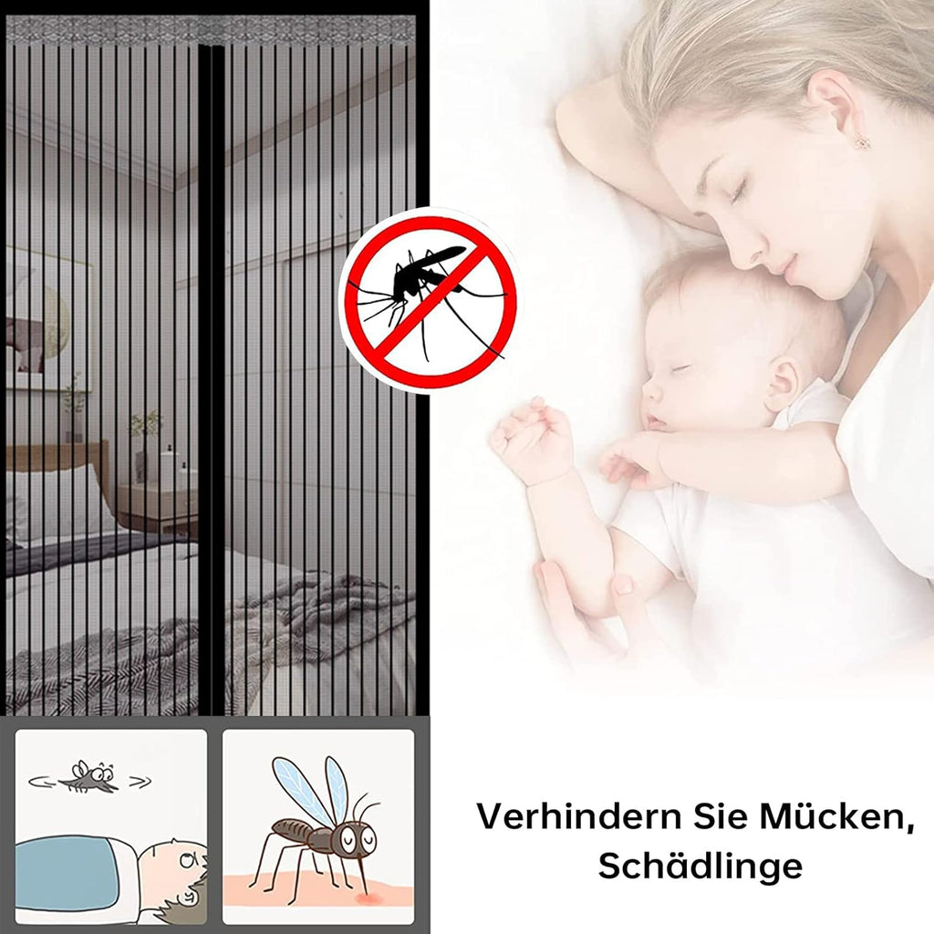 Magnetic Fly Screen Door, Heavy-Duty Anti Mosquito Mesh