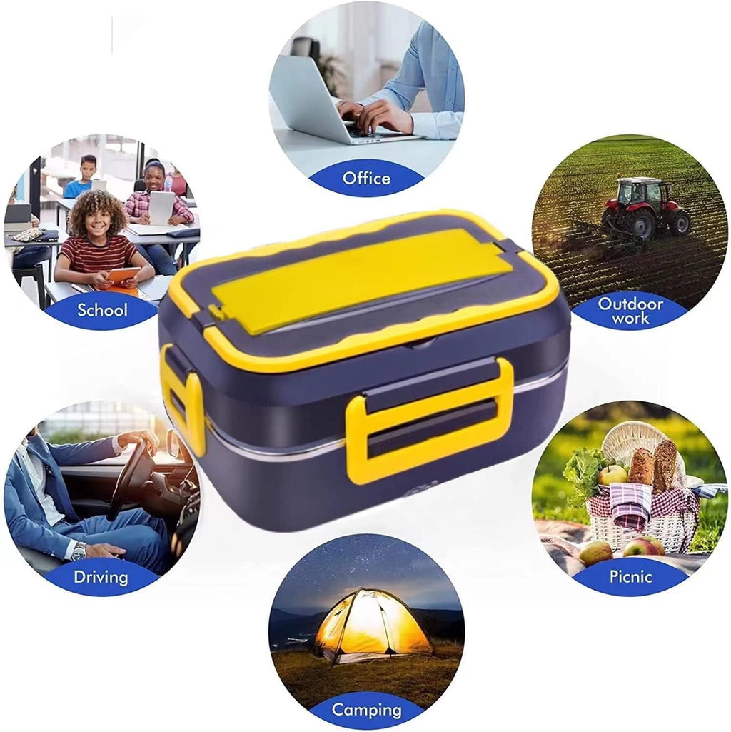 Electric Lunch Box 3-in-1 for Car & Home - 60W Portable Food Heater | Limited stocks available