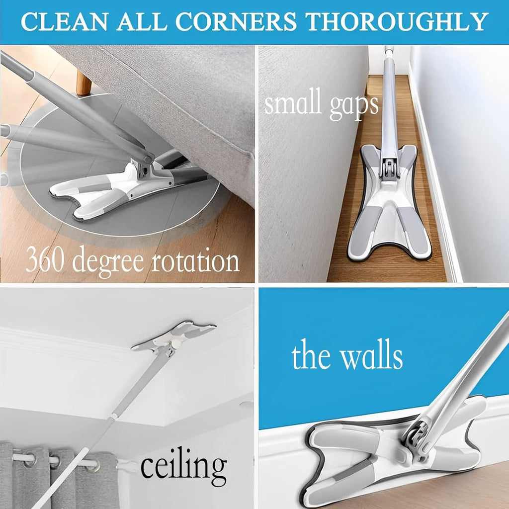 Microfiber Mop, Easy Squeeze and Spin Mop, Easy Squeeze Mop