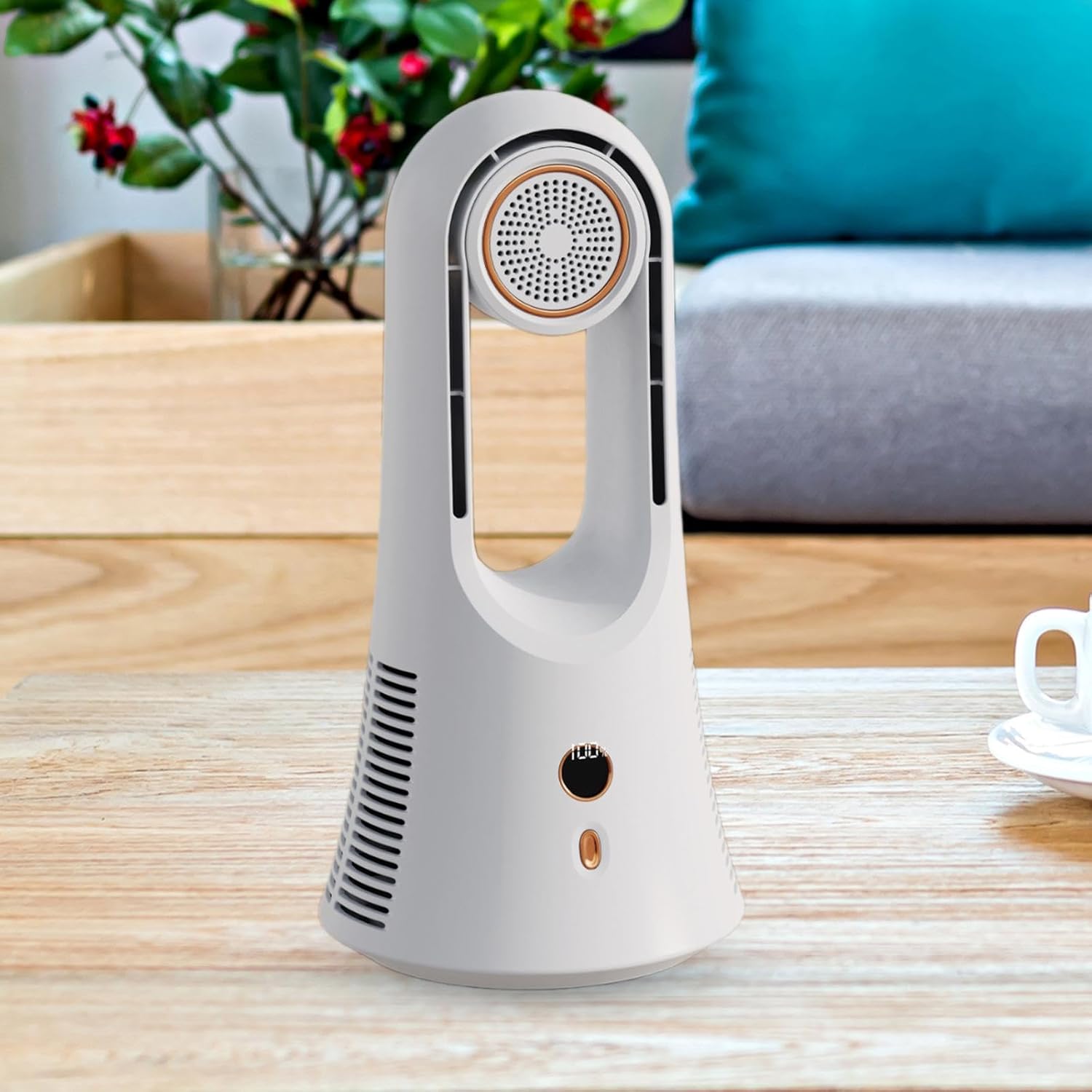 Desk Fan Aroma Diffuser Fan | Electric Quiet Rechargeable Bladeless Fan