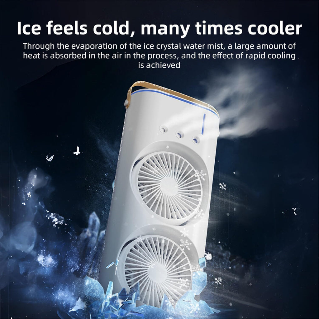 Double head tower fan with control humidifier | Delivery: 2 to 3 business days | Limited stocks available