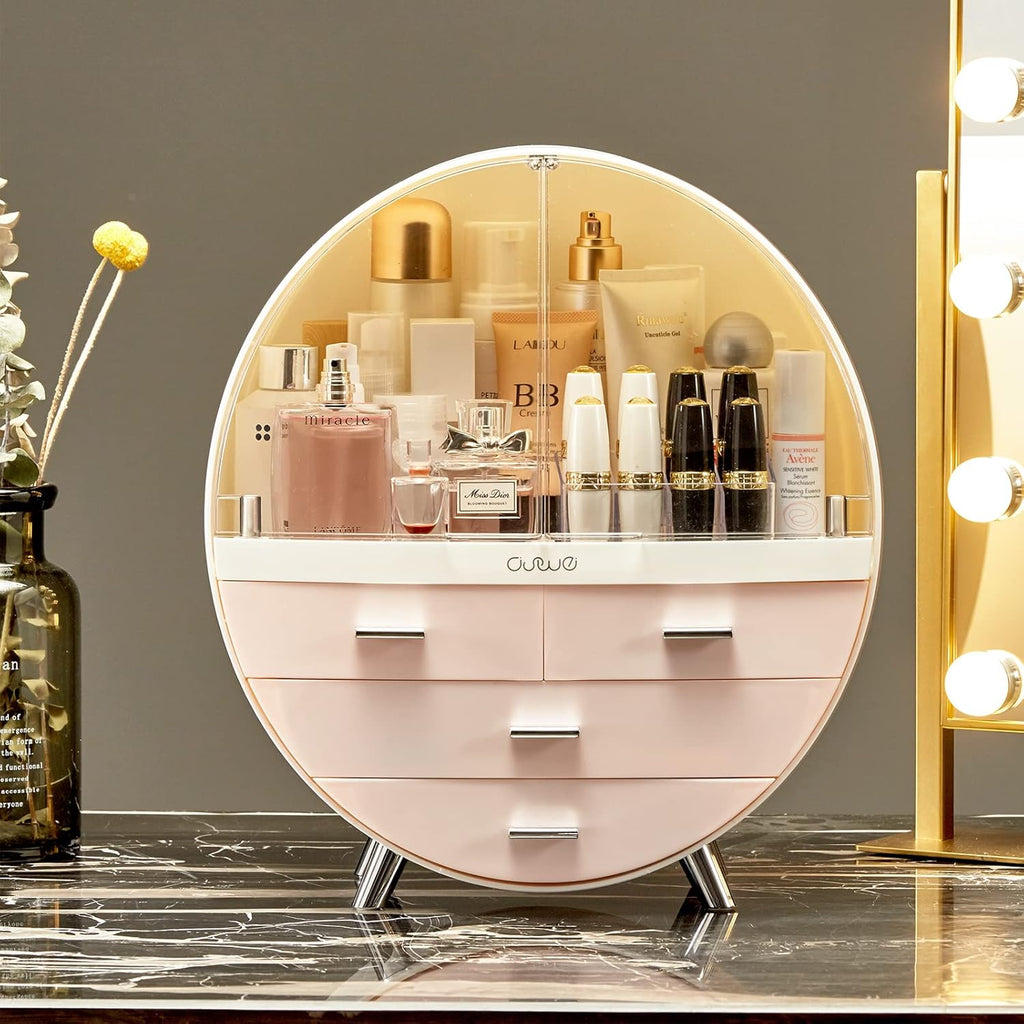 Makeup Storage Organizer Box, Cosmetics storage display rack with drawer