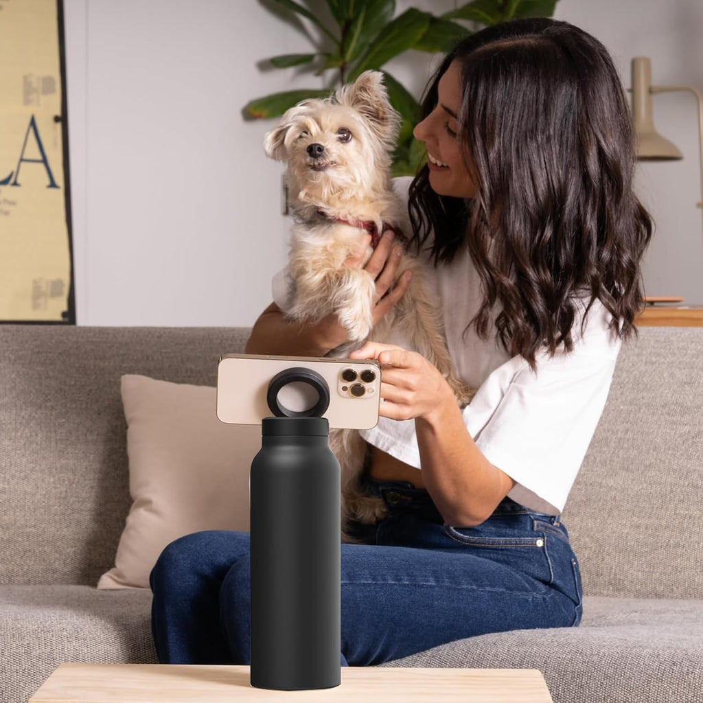 Stainless Steel Water Bottle with Magnetic Phone Holder | Limited stocks available