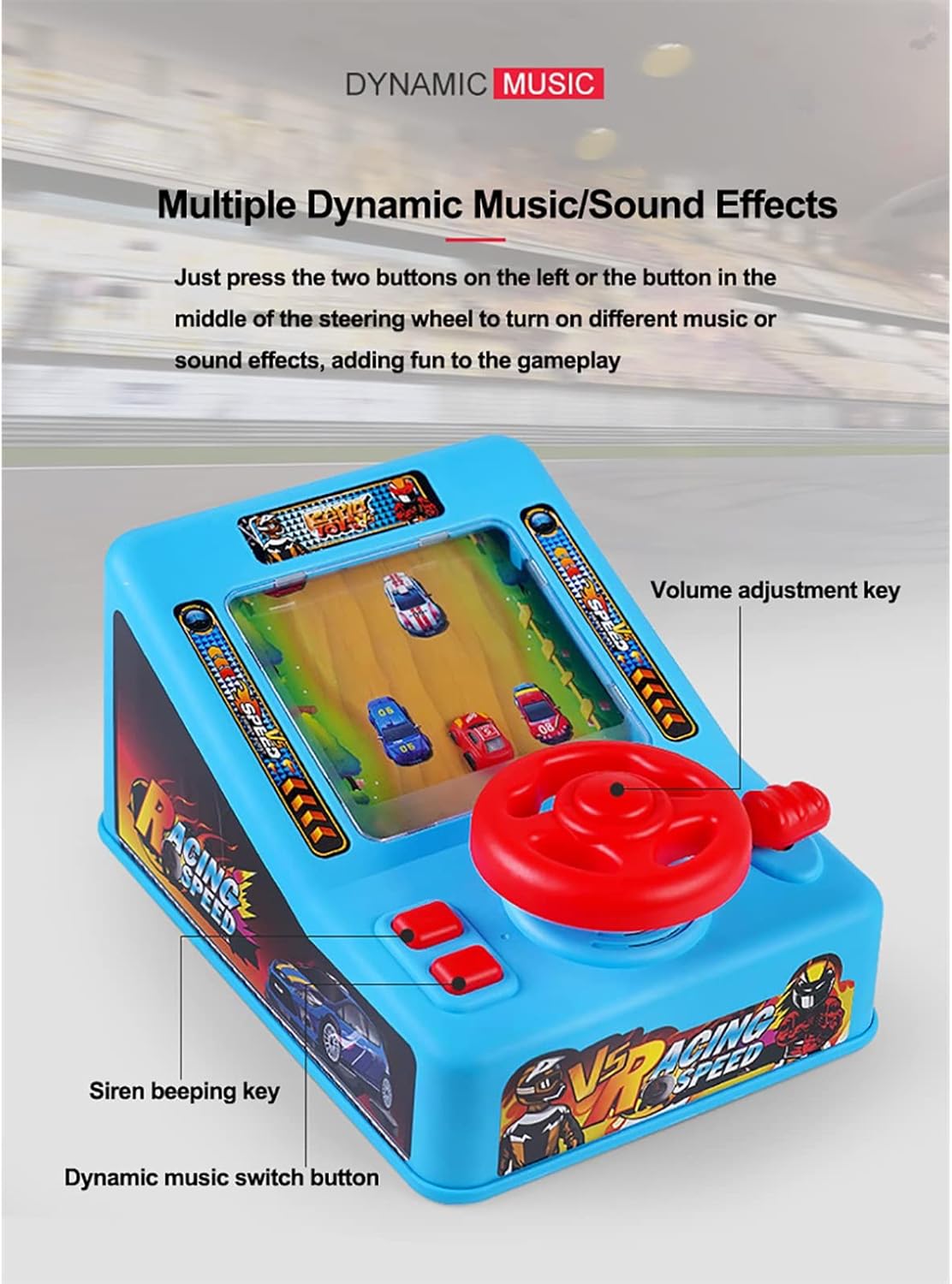 Toy Steering Wheel, Breakthrough Big Adventure Electric Sports Simulation