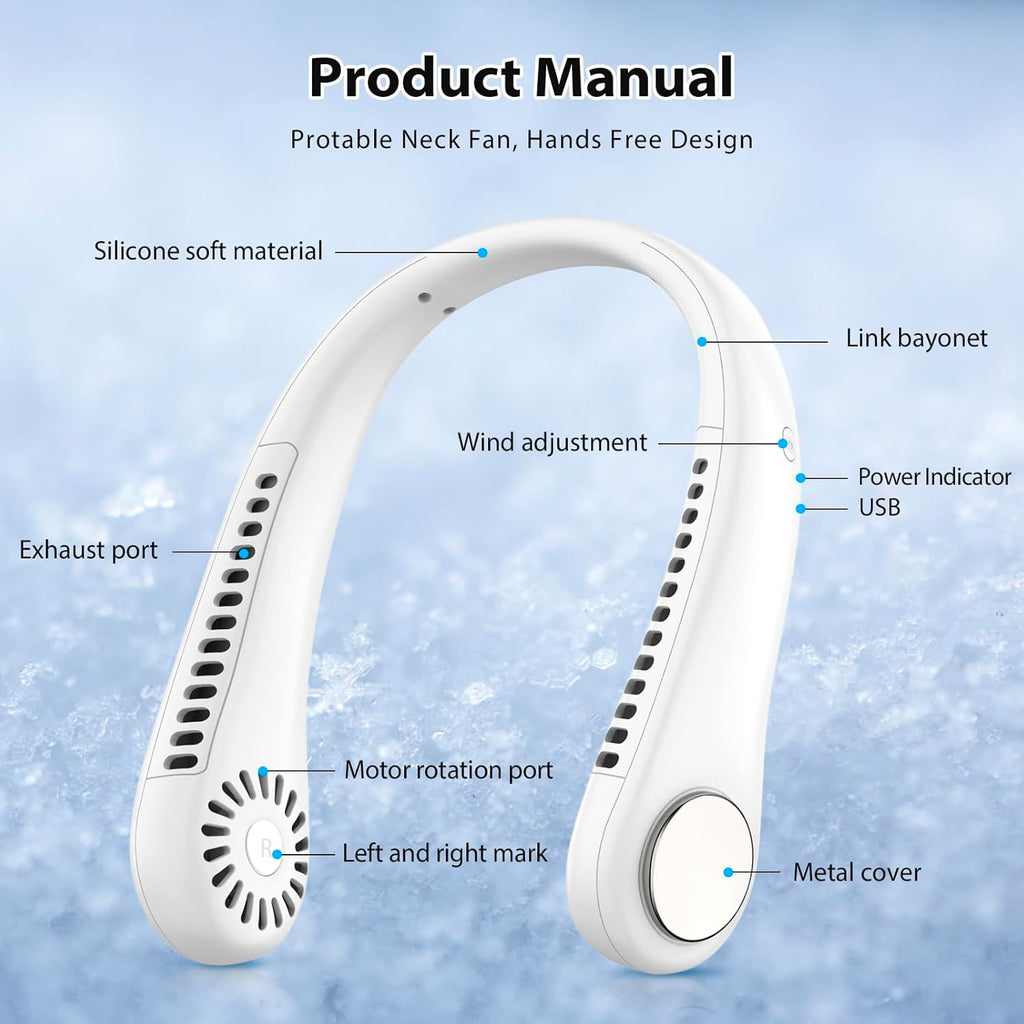 Portable Neck Fan Hands Free Bladeless Mini Fan | Limited stocks available