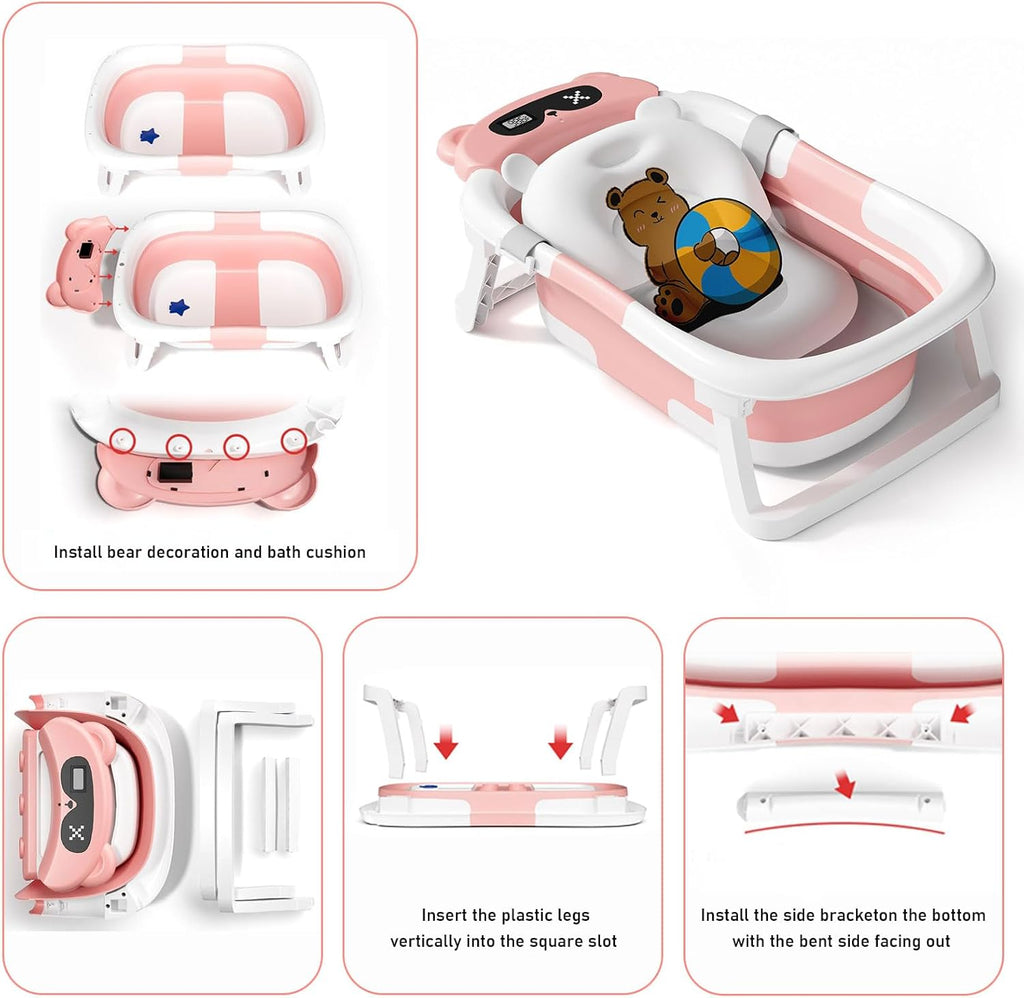 Foldable Baby Bath for Infants to Toddler | Delivery: 2 to 3 business days | Limited stocks available | Hurry before Sold Out