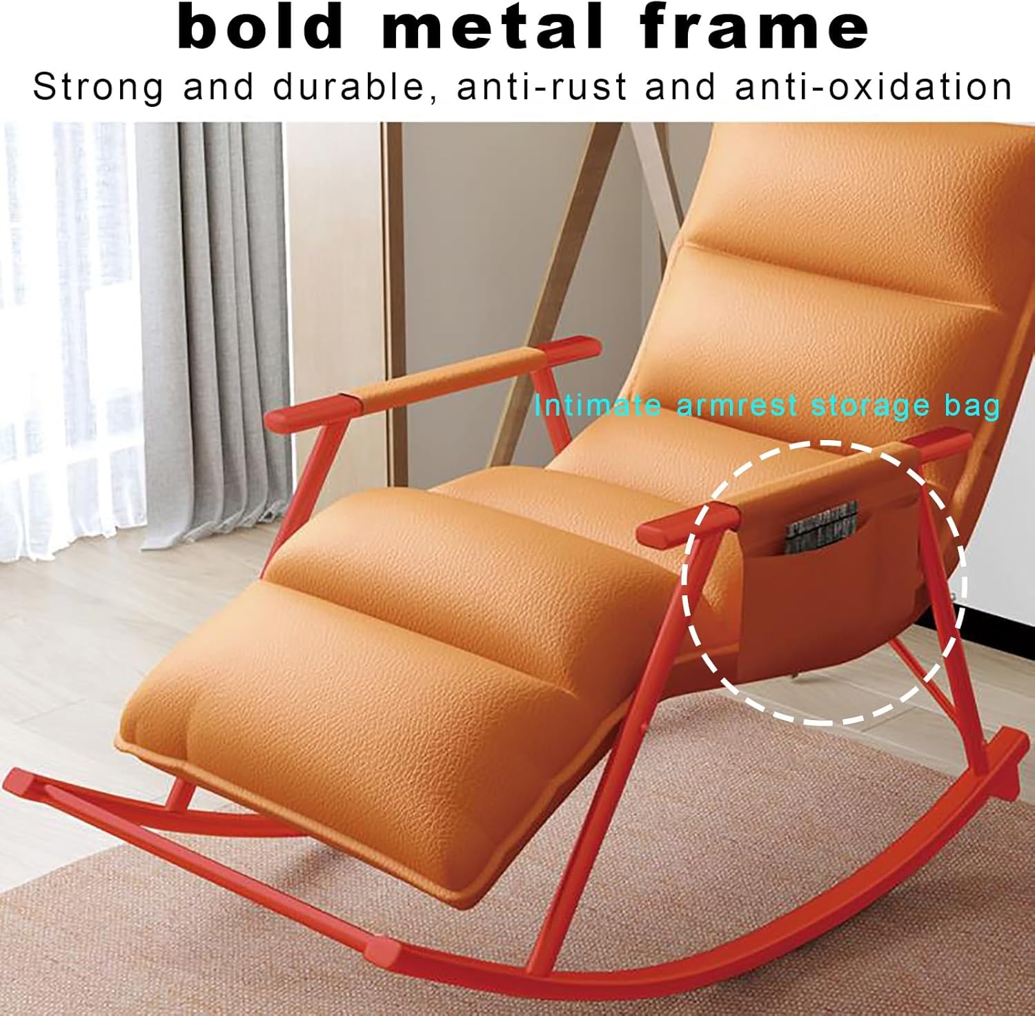 Reading Chair For Adults | Modern Comfortable Upholstered Swing Chair