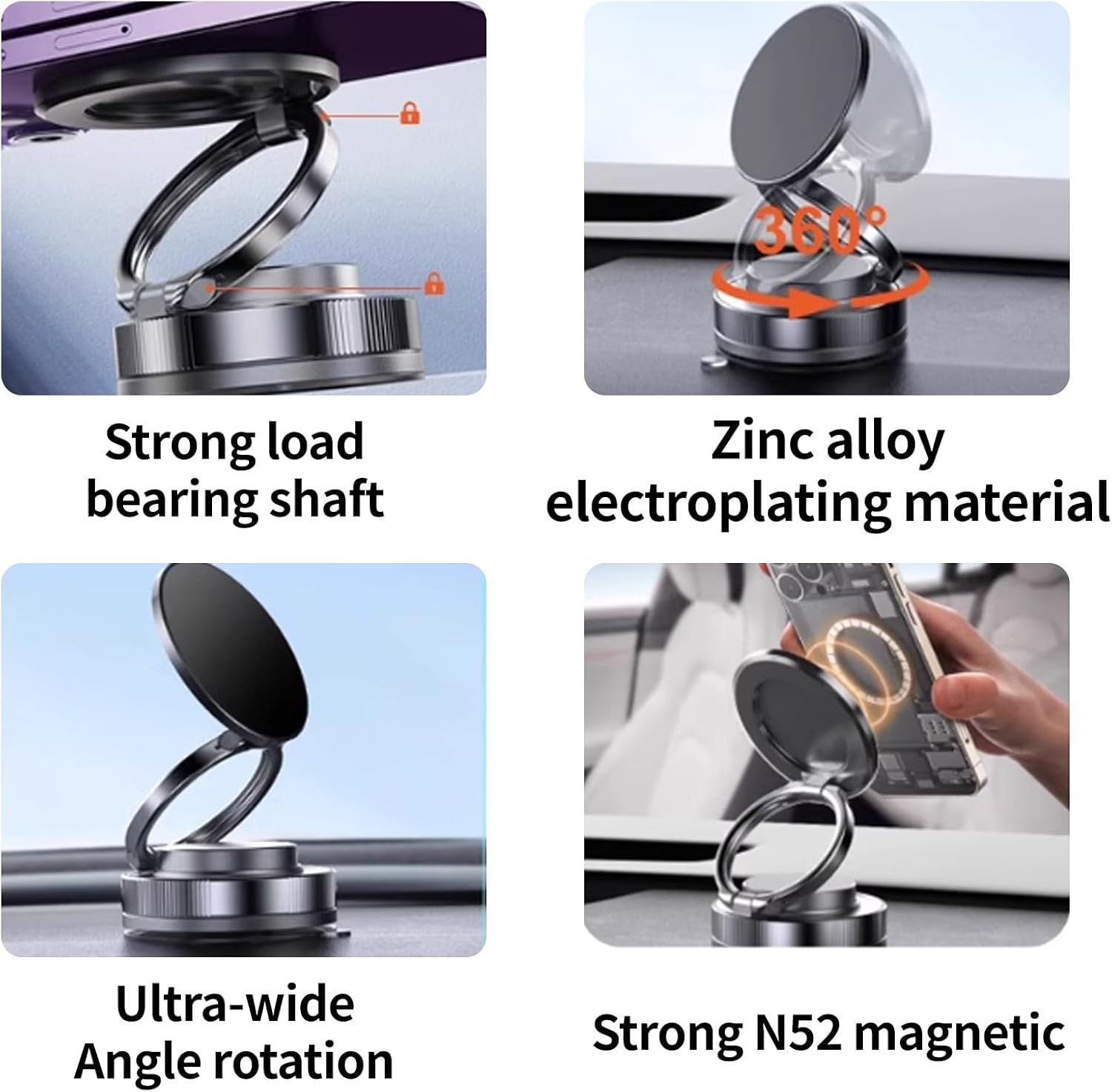 360° Adjustable Vacuum Magnetic Phone Holder | Limited stocks available