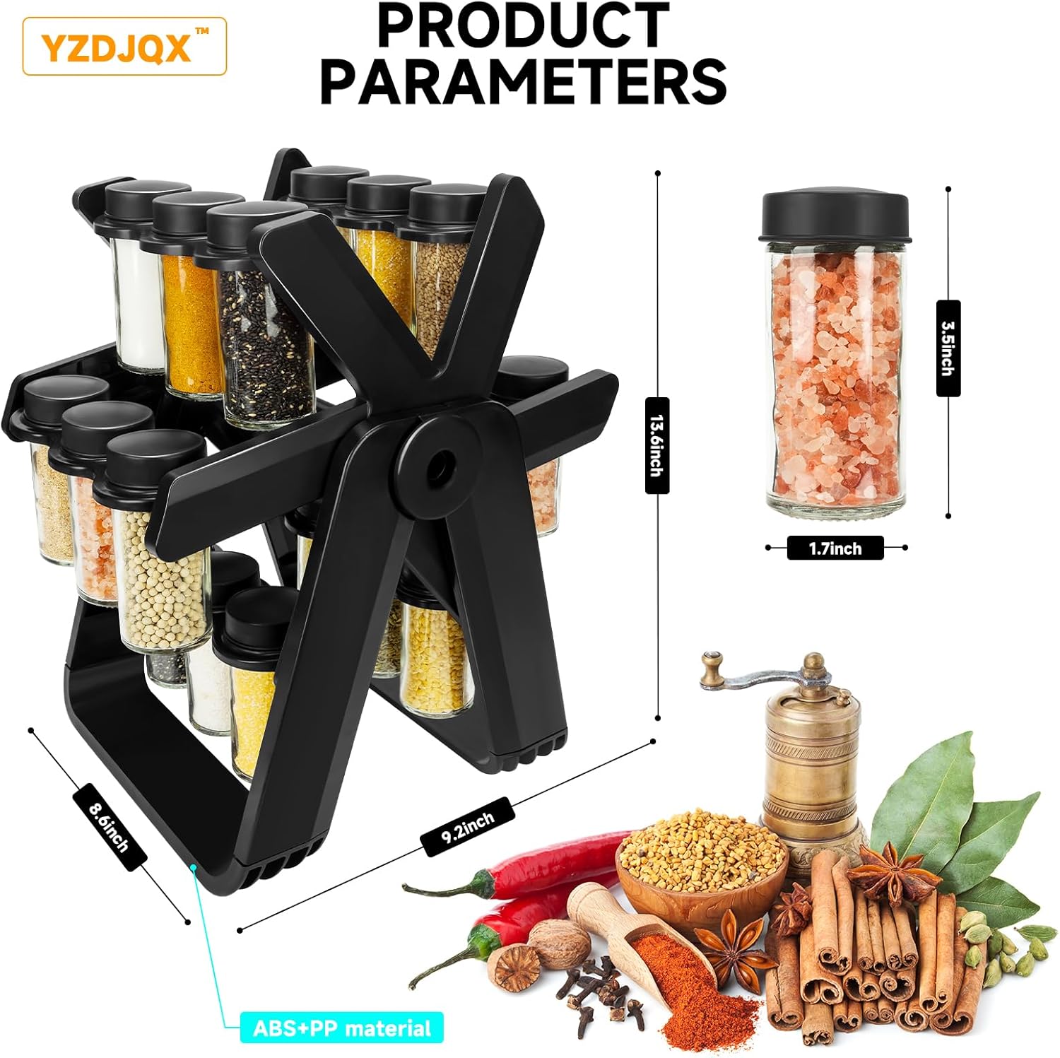 Equipped With 18 Glass Spice Cans | Limited stocks available