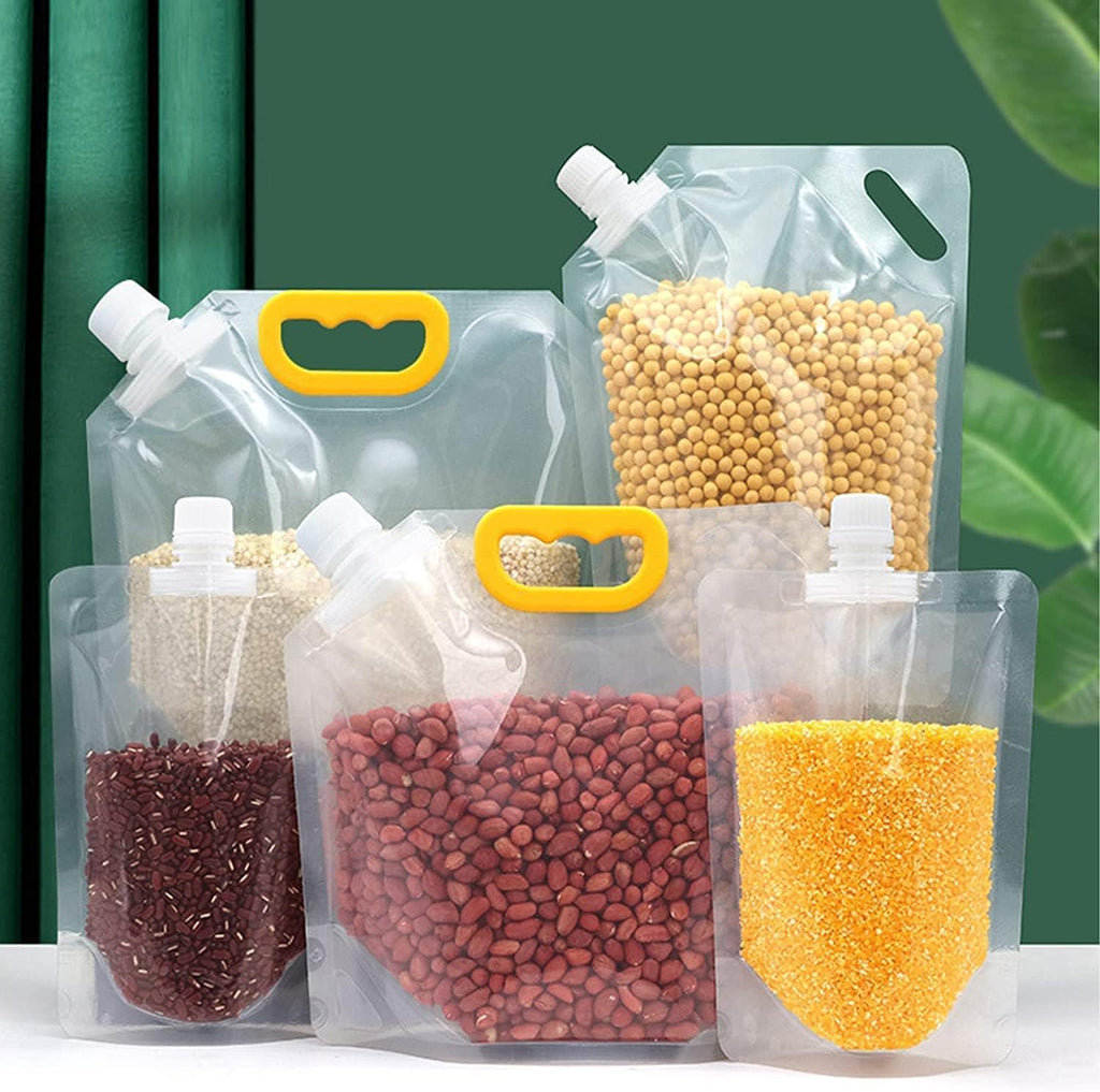 Grain Moisture-proof Sealed Bag, Transparent Grain Storage Suction Bags (2pcs)