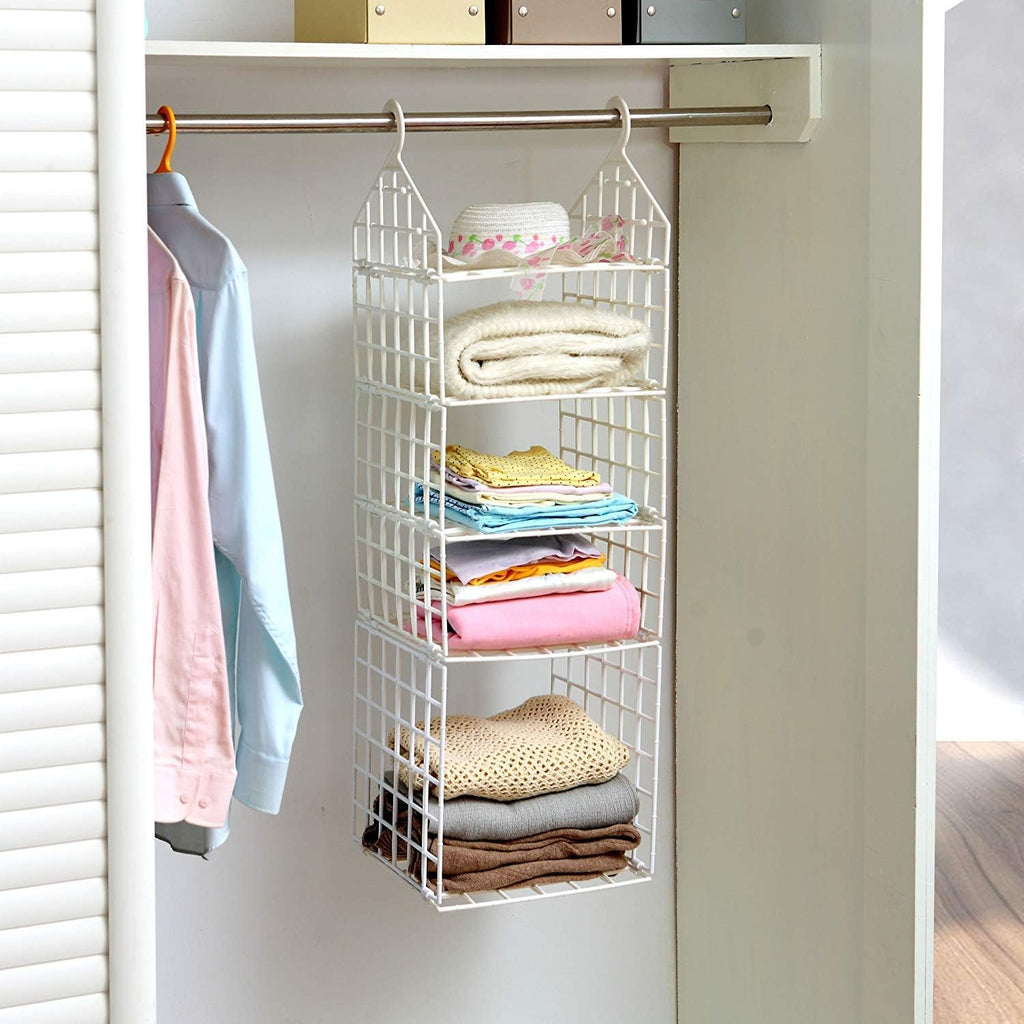 5 Layer Plastic Folding Clothes Storage Racks
