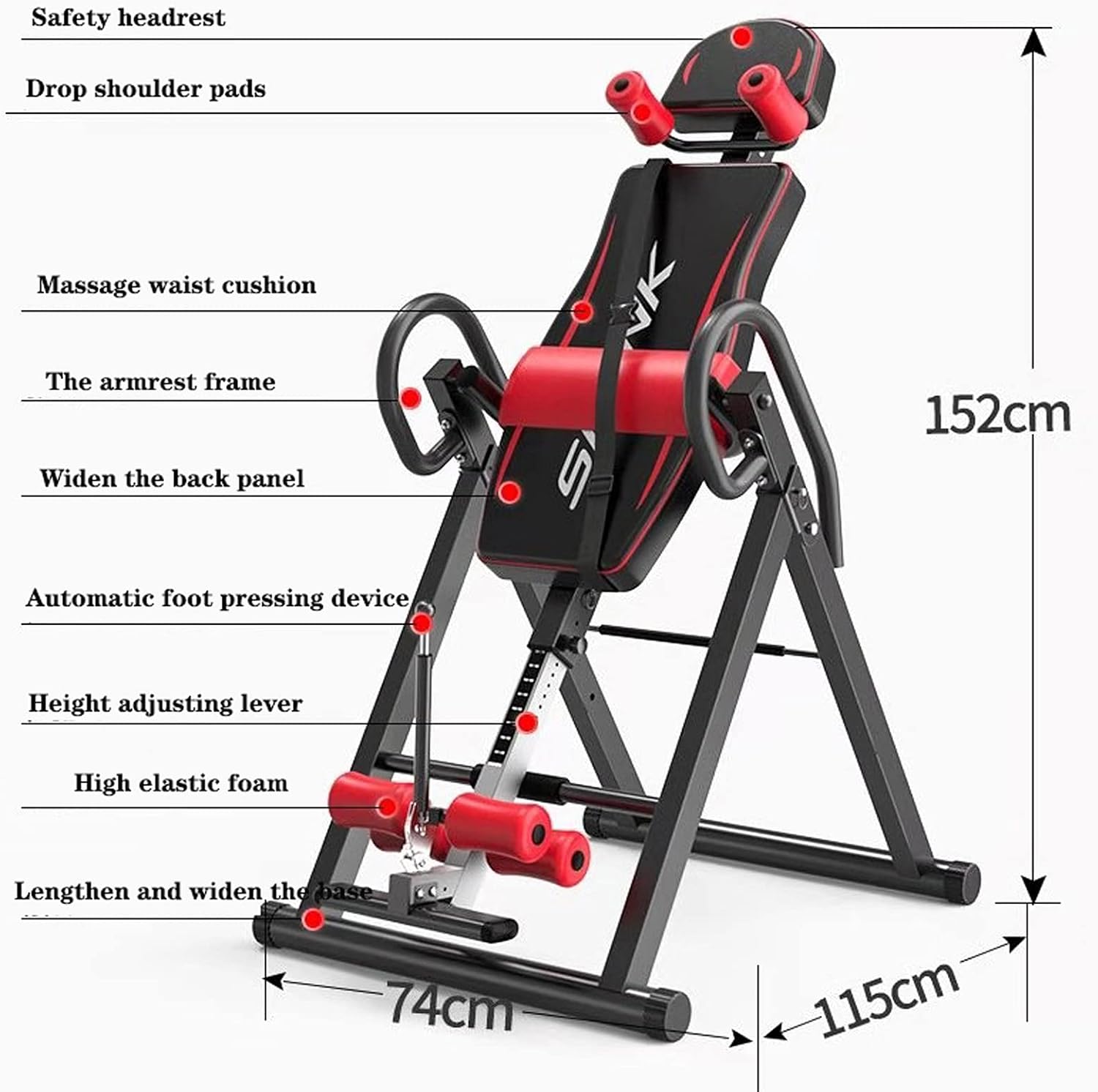 Heavy Duty Gravity Handstand Machine Foldable Back Neck Pain Exercise Therapy | Limited stocks available