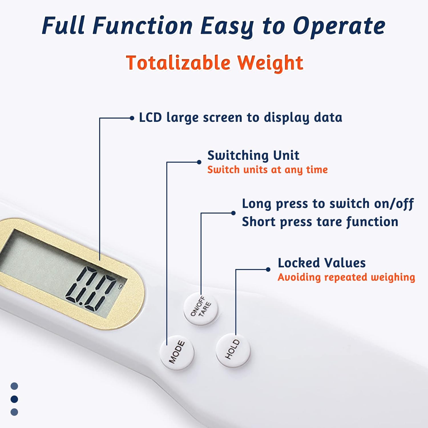 Electronic Digital Kitchen Spoon Scale