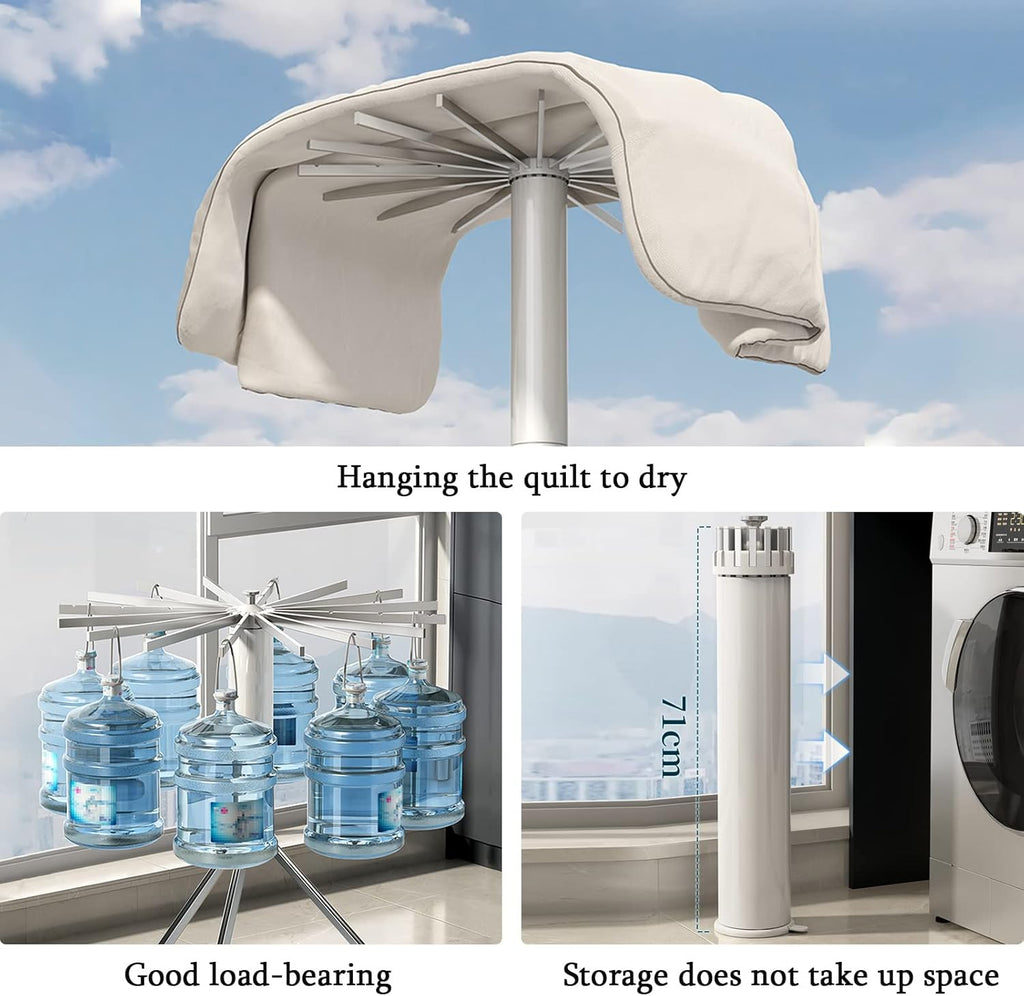 Tripod Clothes Drying Rack | Heavy Duty Folding Indoor Portable Rack