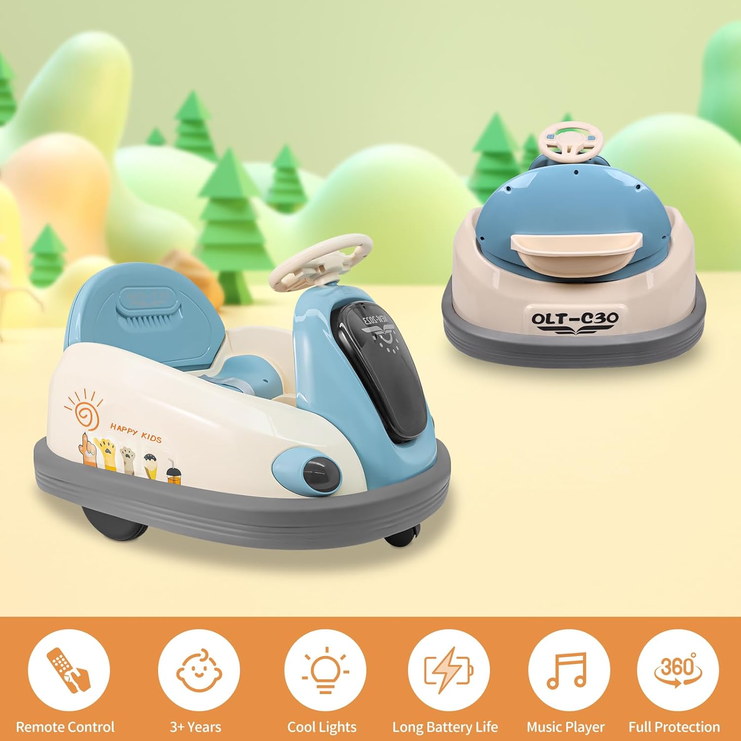 Children's Electric Bumper Car Cadillac Boys and Girls