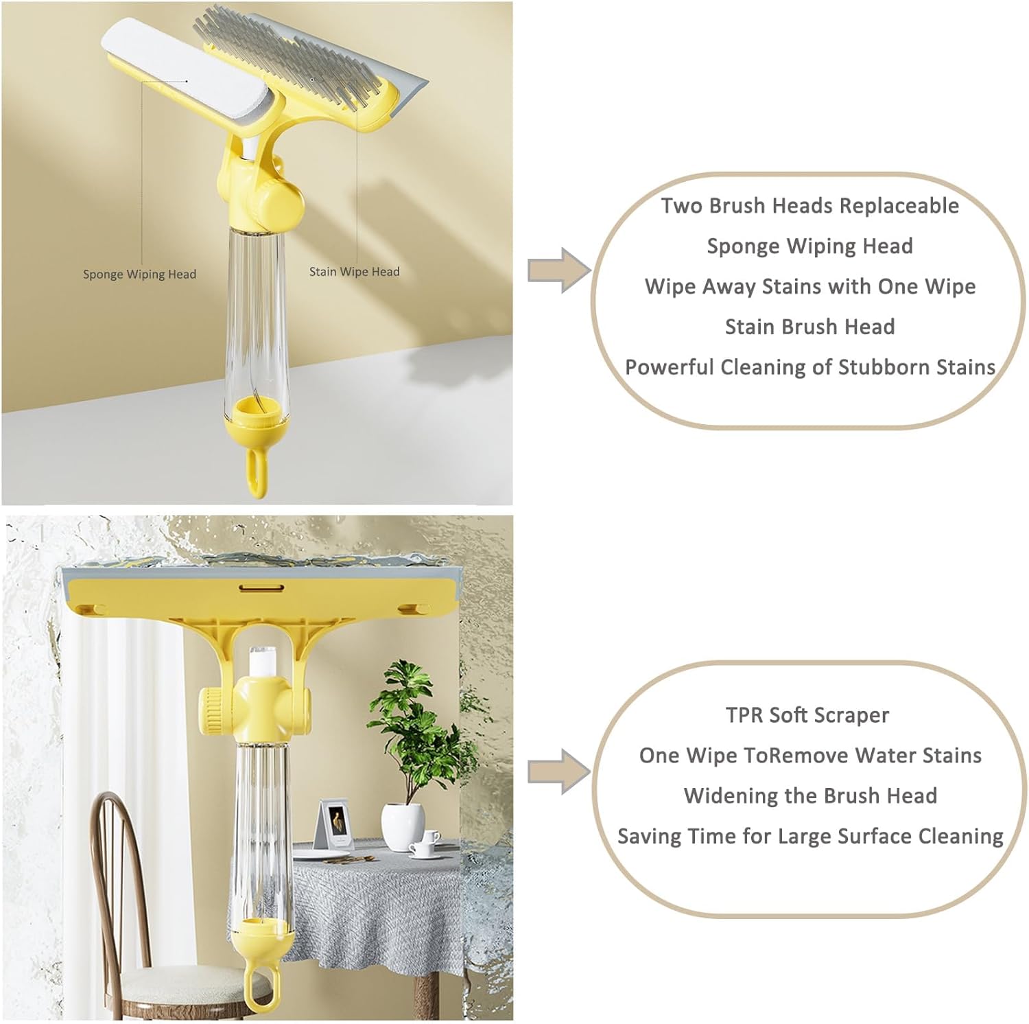 3 in1 Multifunctional Squeegee for Shower Glass Door