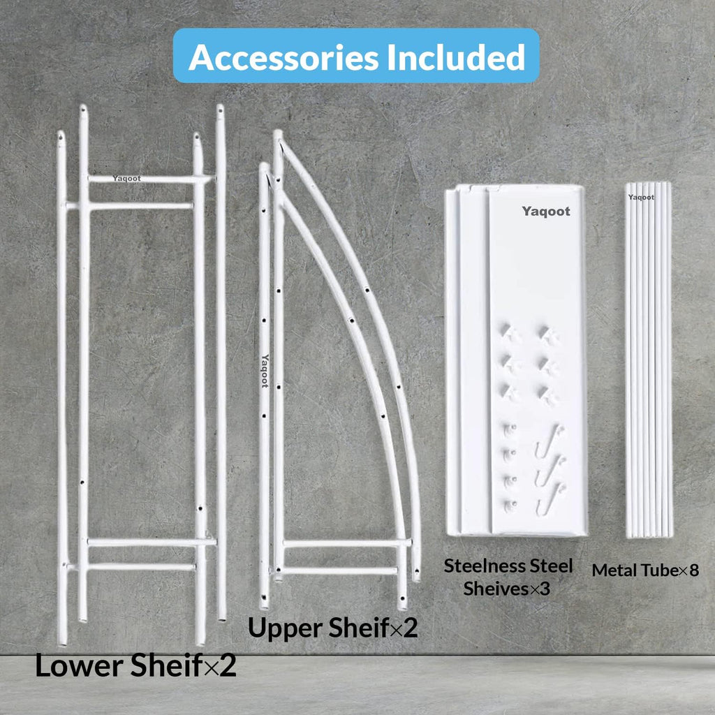 3 Tier Over The Toilet Storage Rack Rust-Free & Sturdy Metal Toilet Rack