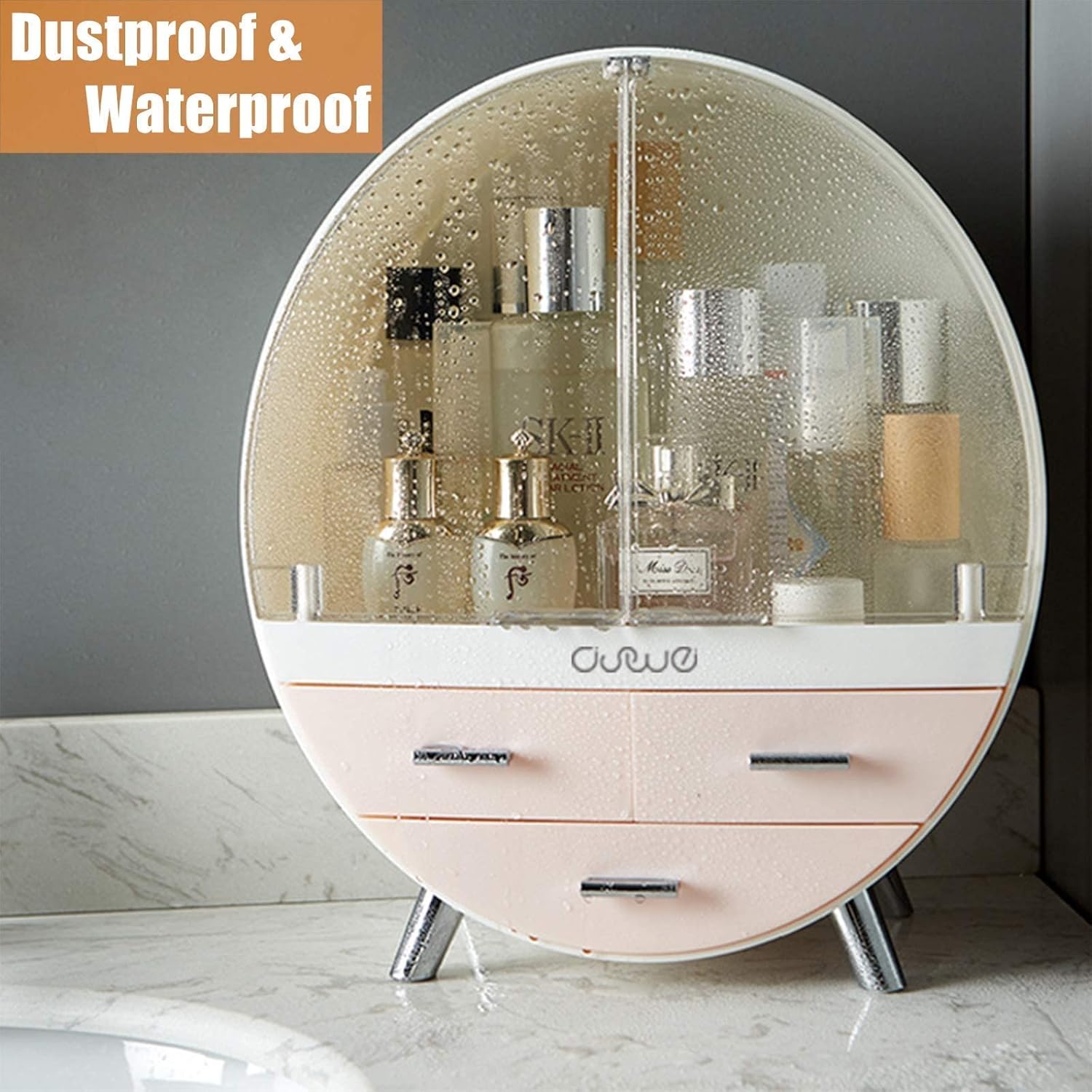 Makeup Storage Organizer Box, Cosmetics storage display rack with drawer