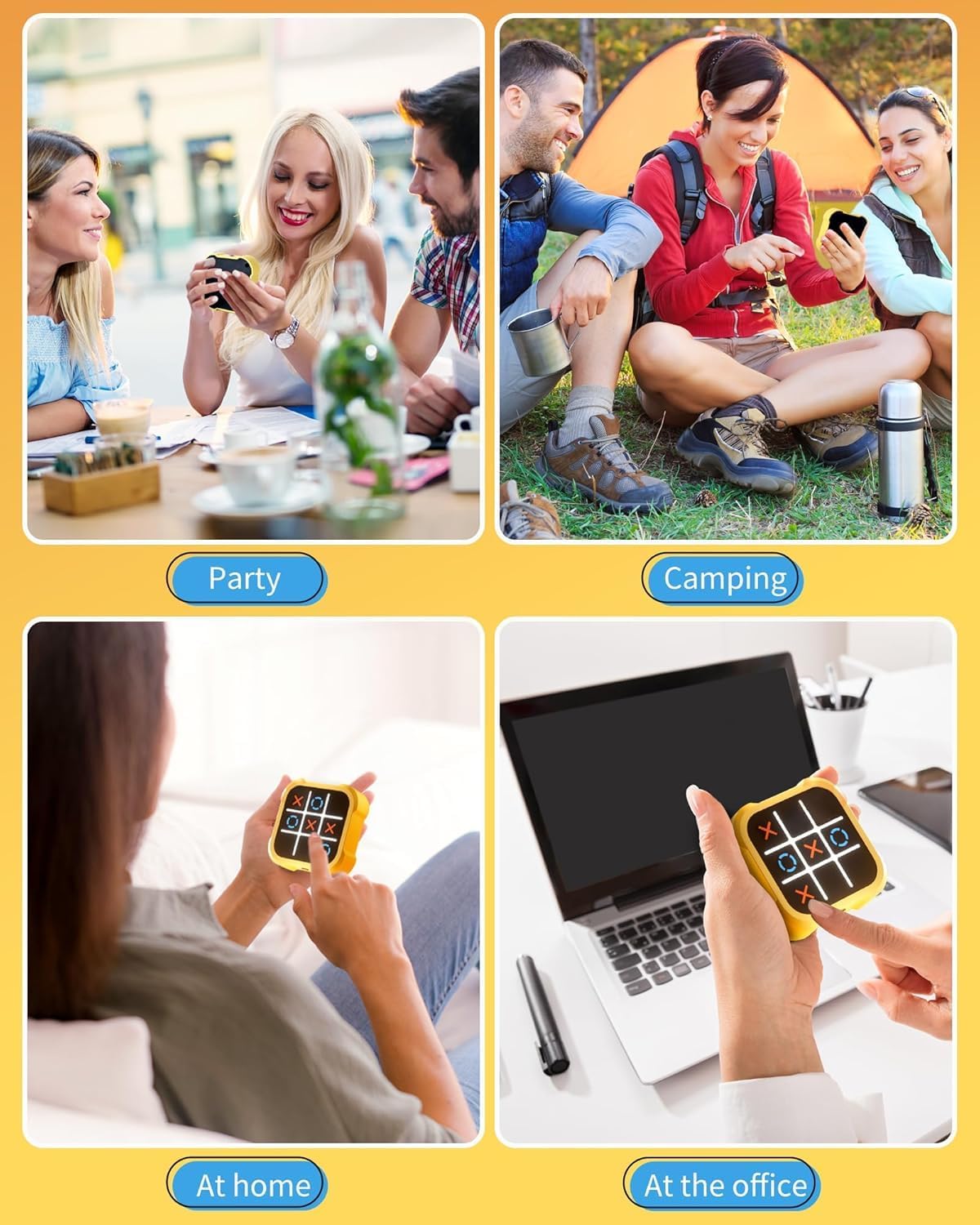 Tic Tac Toe Toy Board Games Tic Tac 4-in-1 Puzzle Game Console