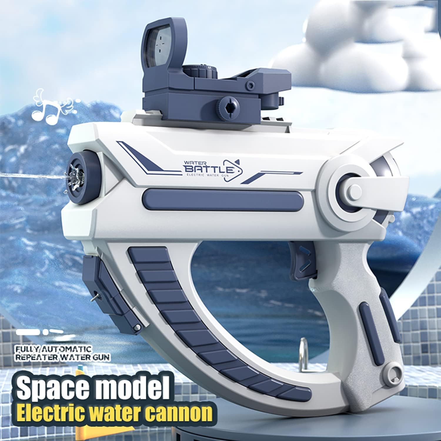 Electric Water Gun | 32 Ft Range Automatic Electric Water Gun for Kids & Adults