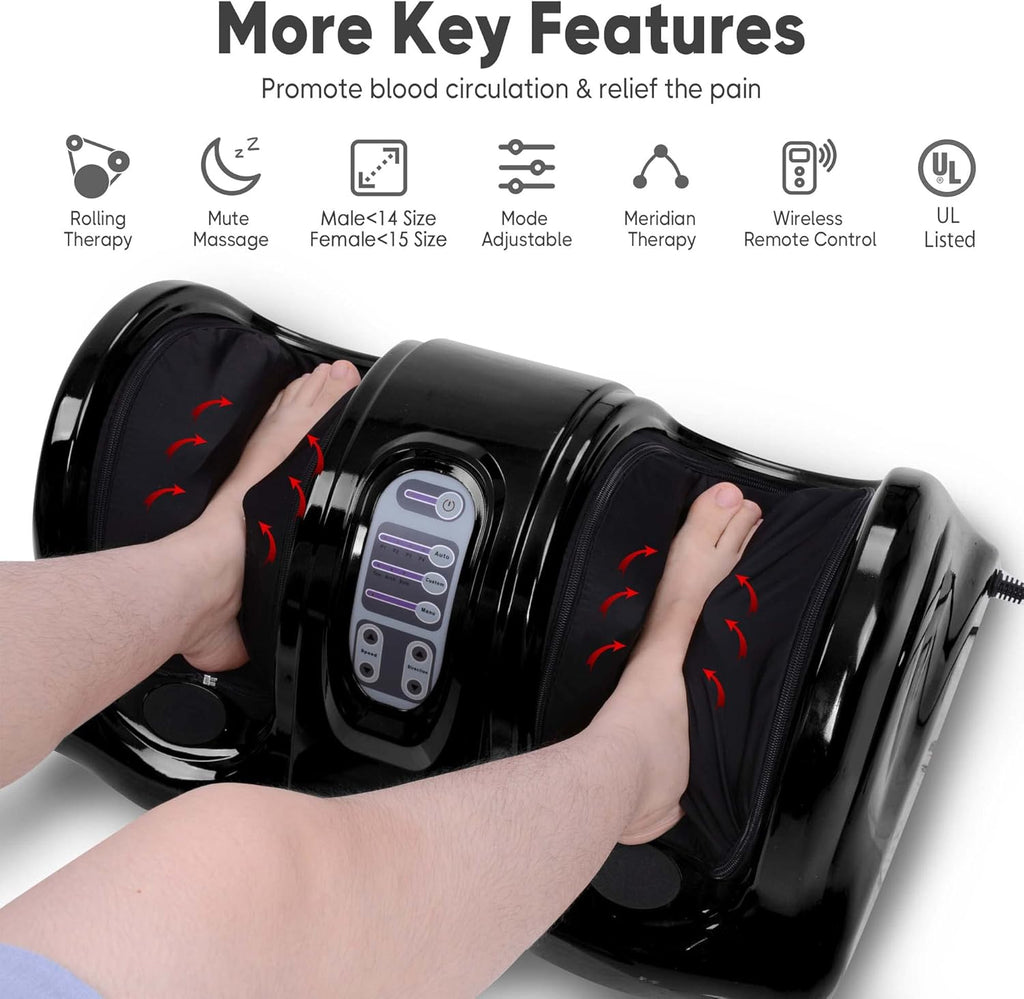 Bodycare Foot massager kneading and rolling leg calf ankle with remote