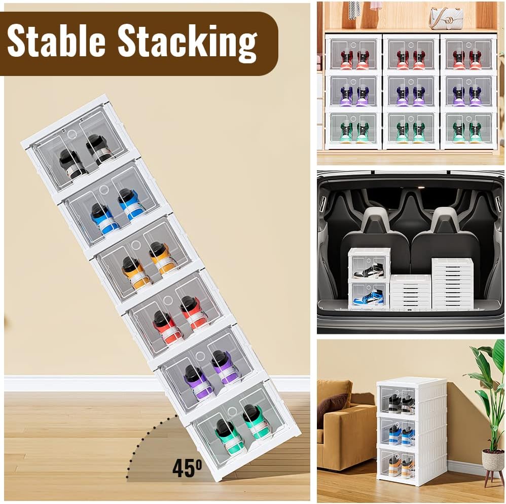 6-Tier Foldable Shoe Rack Storage Cubes