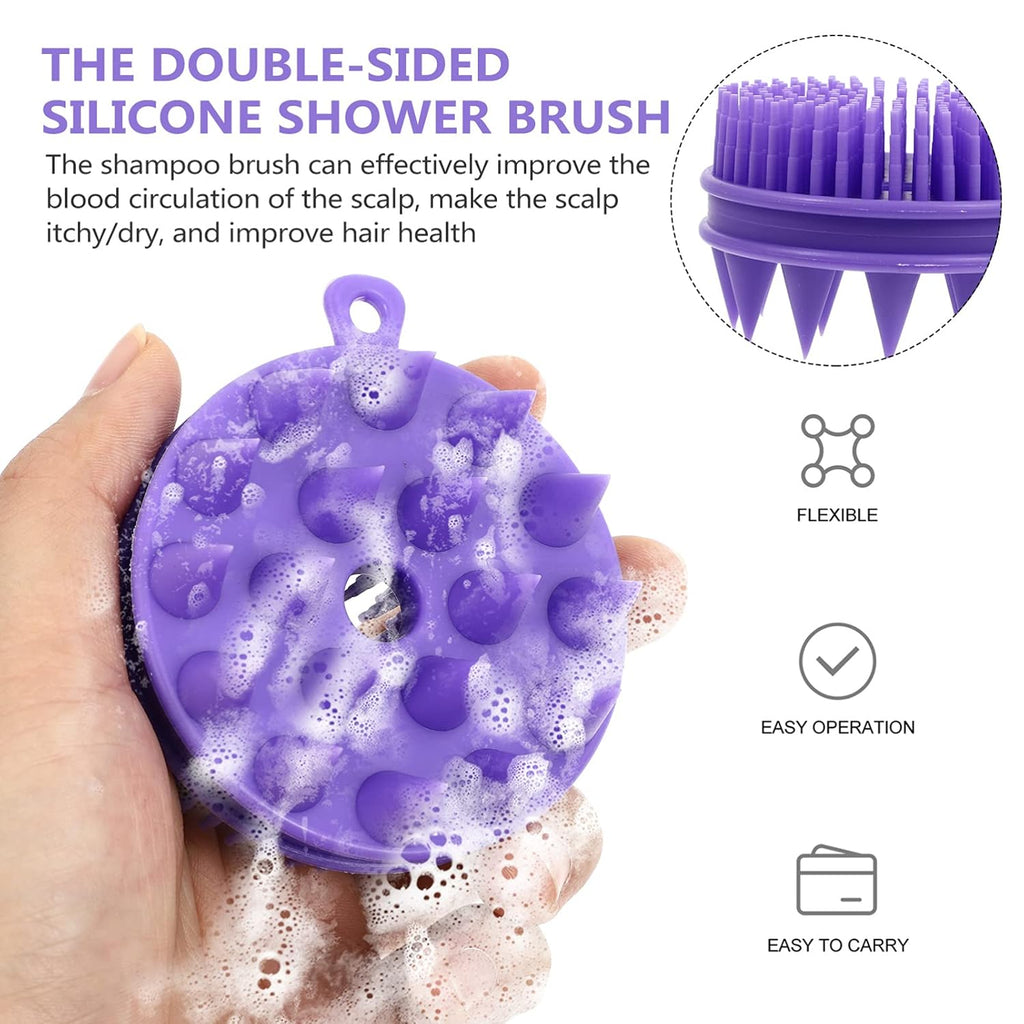 Silicone Shampoo Brush Bathing Accessory Body Brush Scrub Bath Tool