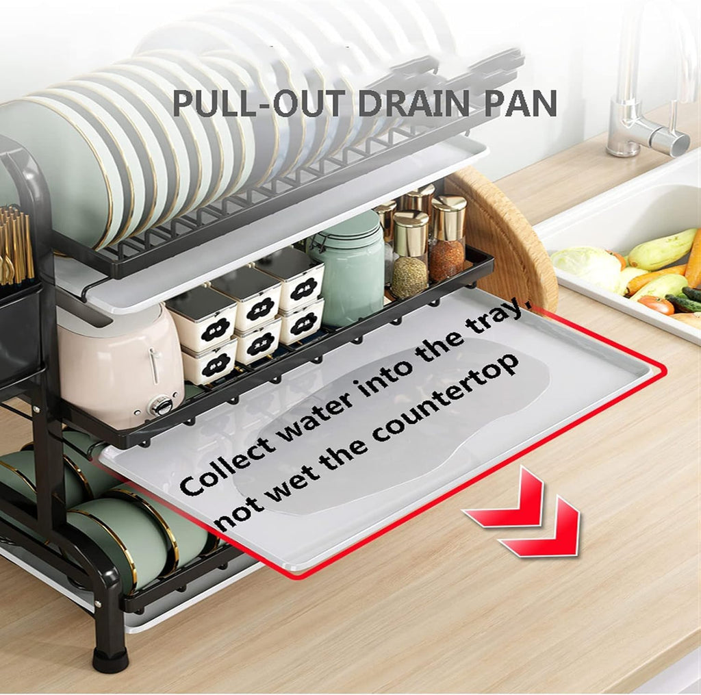 3-Tier Dish Rack for Kitchen Counter