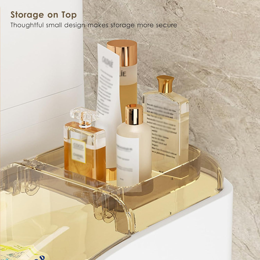 Slim Bathroom Storage Cabinet with 4 Tiers