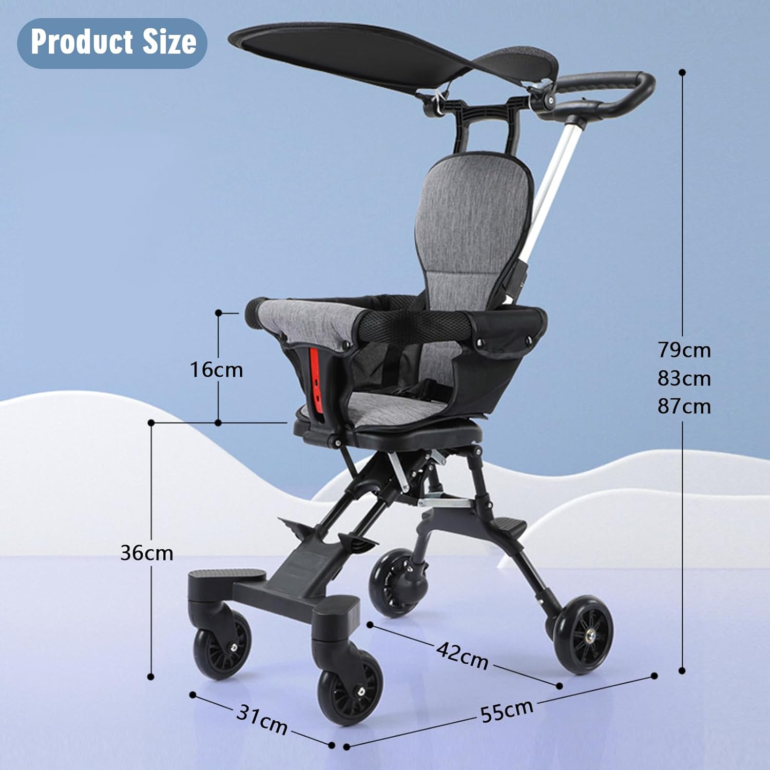 Lightweight Stroller, Convenient Baby & Toddler Travel Stroller