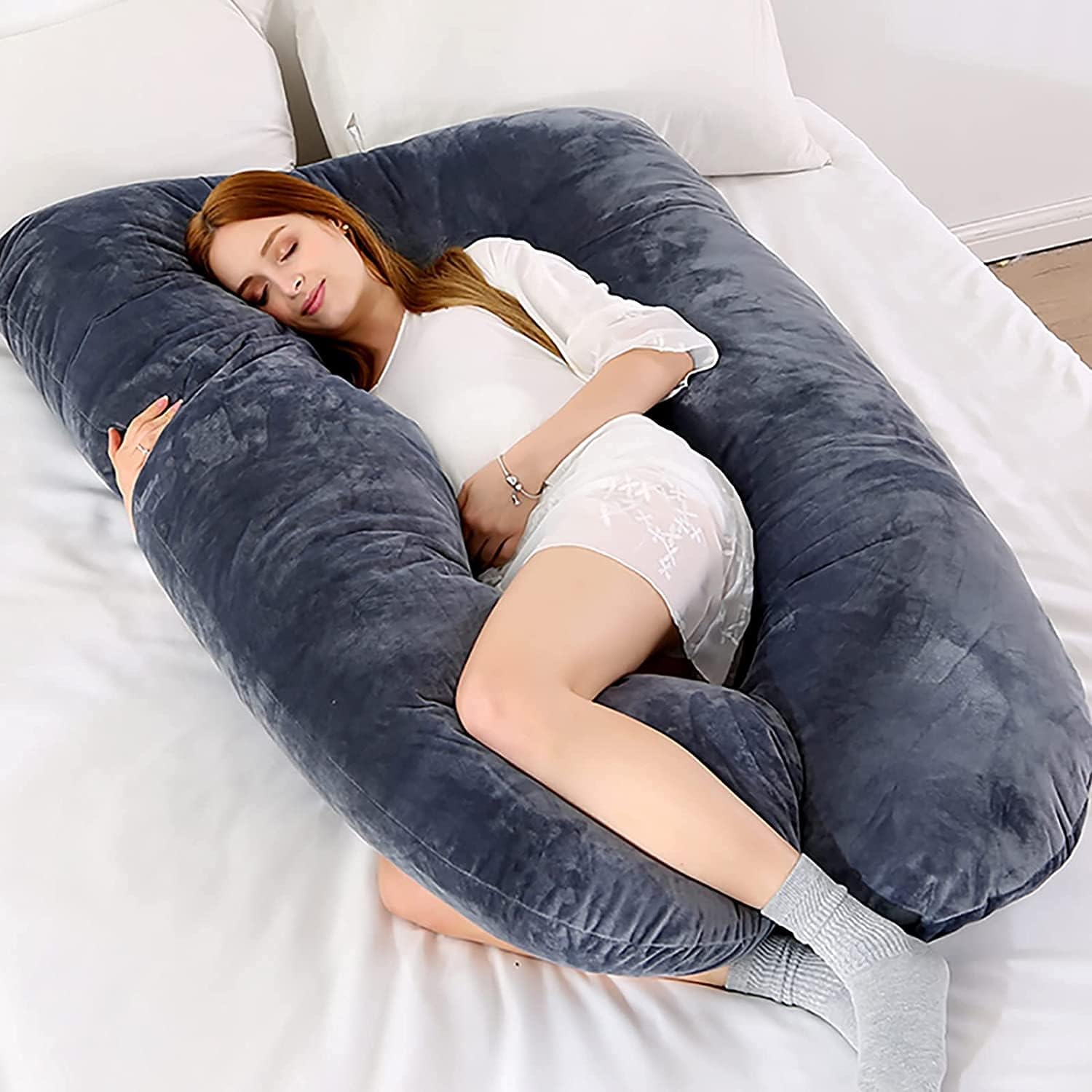 Pregnancy Sleeping Pillows Full Body Maternity Support for Back | Delivery: 2 to 3 business days | Limited stocks available | Hurry before Sold Out